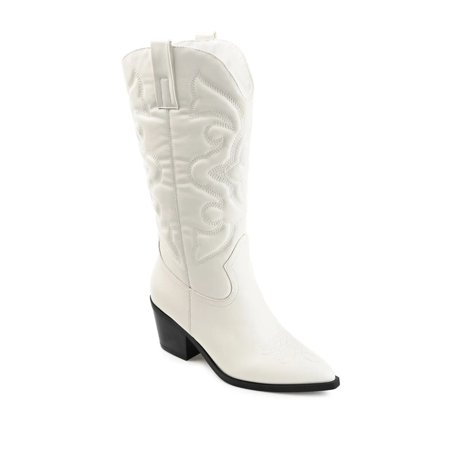 CHANTRY COWGIRL BOOTS IN FAUX LEATHER matte vibe
