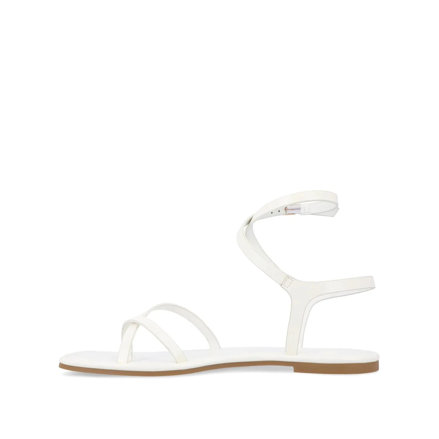 CHARRA MULTI STRAP SANDALS IN PATENT heel arch