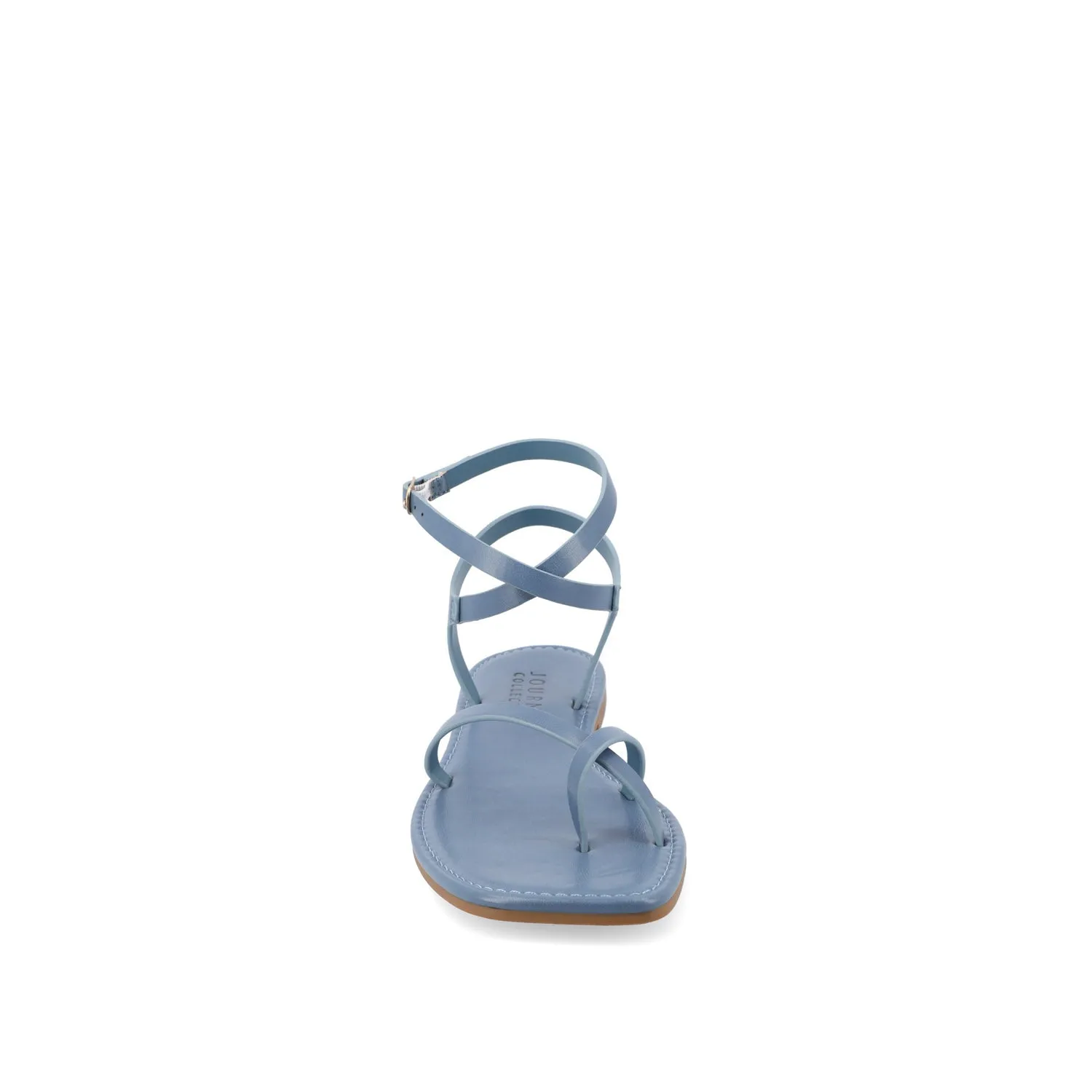 CHARRA MULTI STRAP SANDALS IN PATENT heel arch