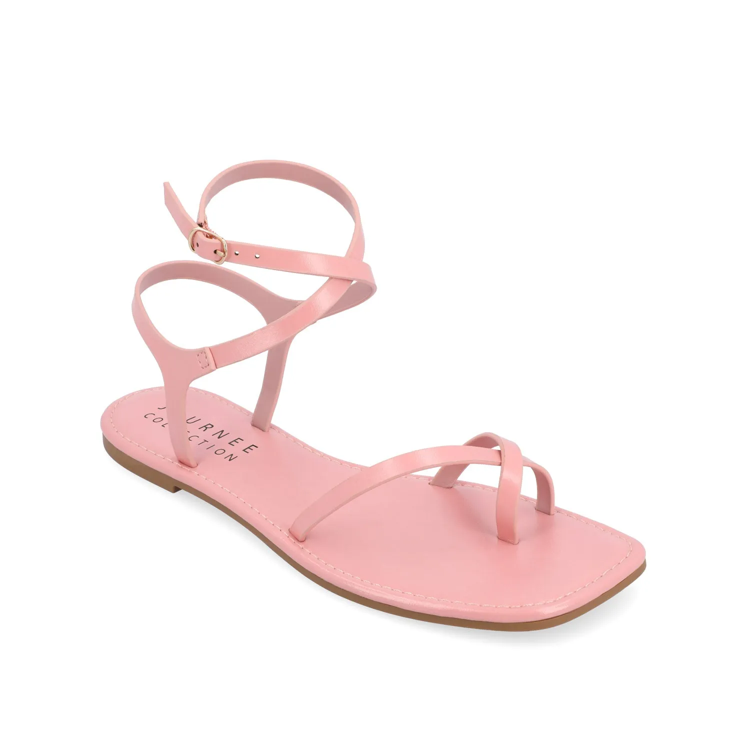 CHARRA MULTI STRAP SANDALS IN PATENT heel arch