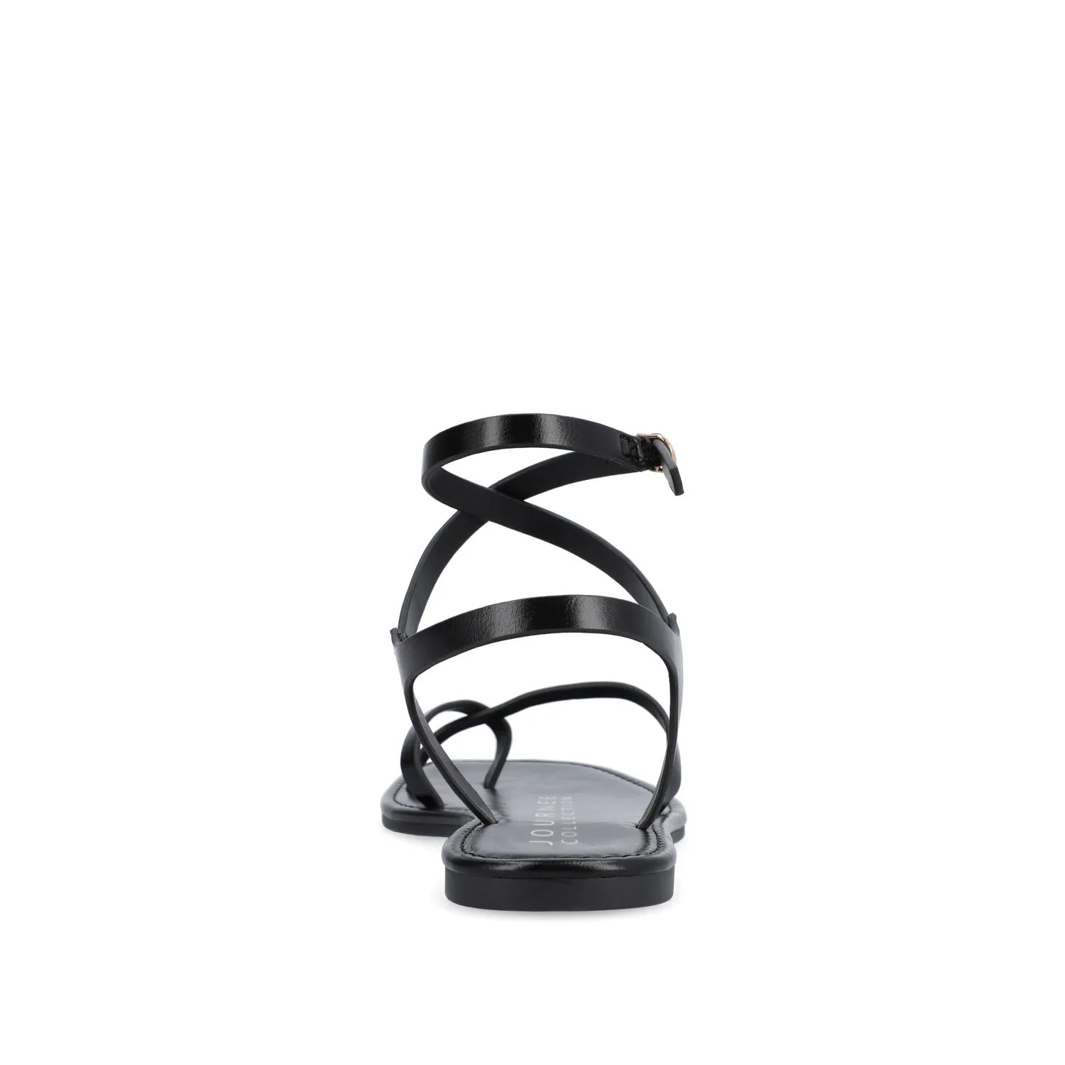 CHARRA MULTI STRAP SANDALS IN PATENT heel arch