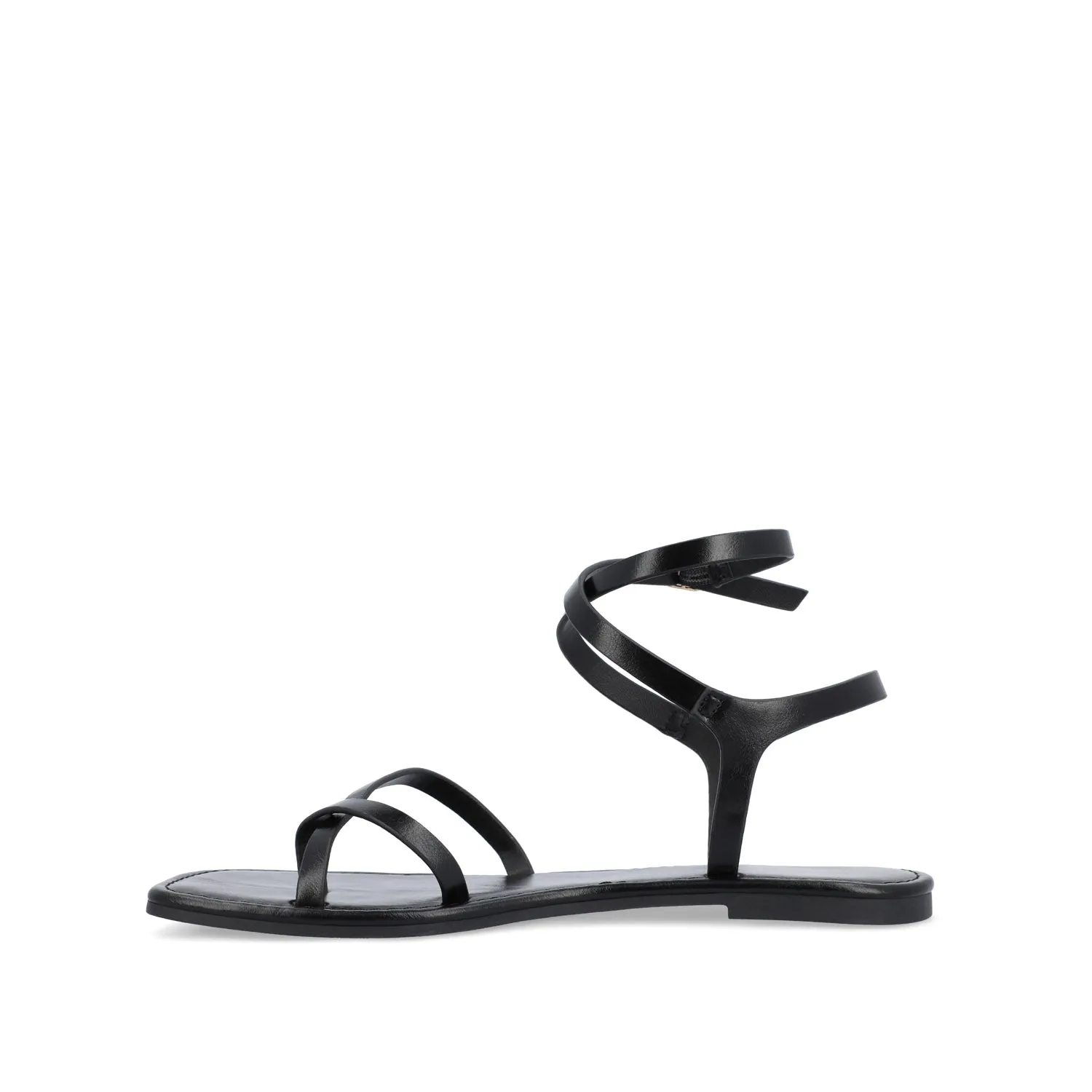 CHARRA MULTI STRAP SANDALS IN PATENT heel arch