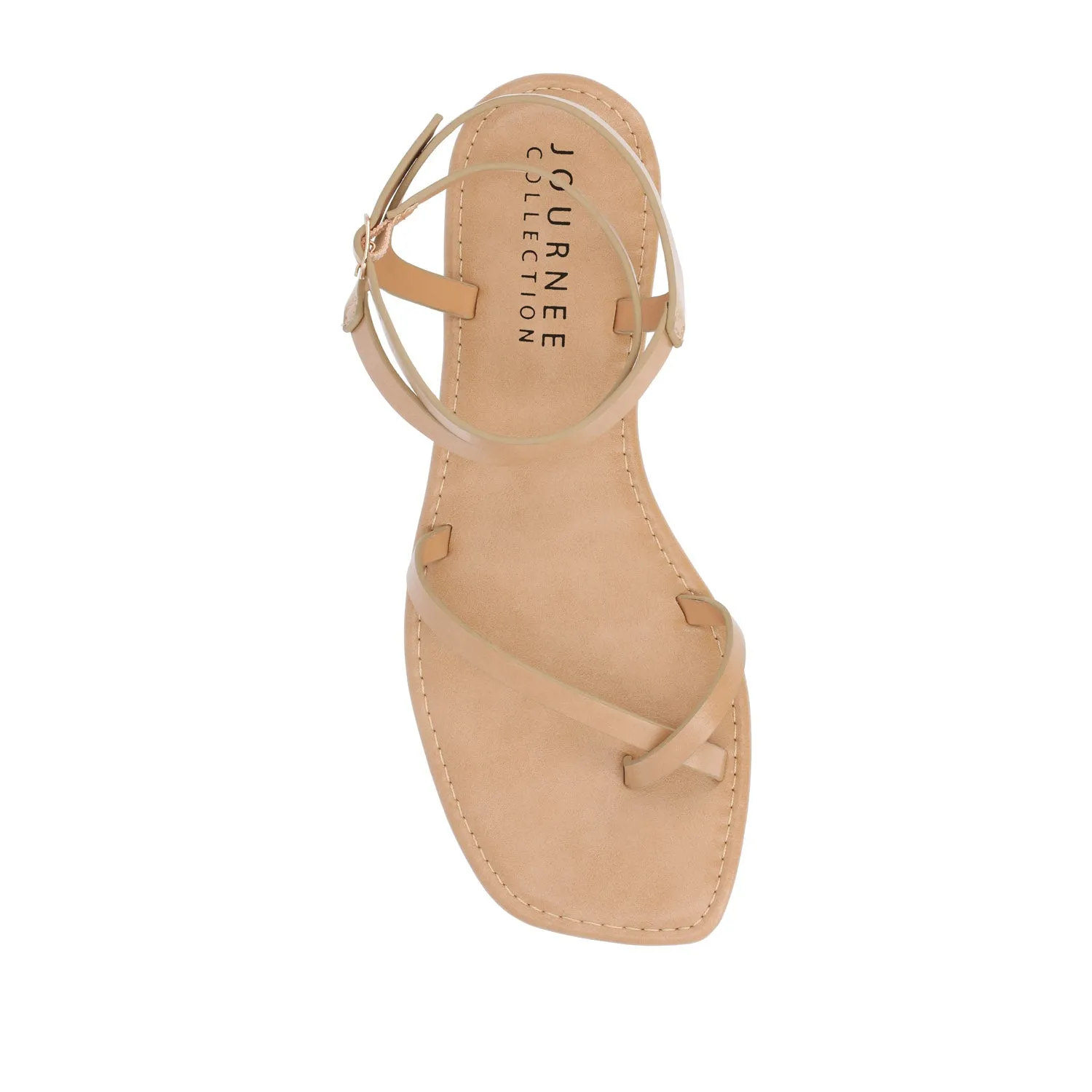 CHARRA MULTI STRAP SANDALS IN PATENT heel arch