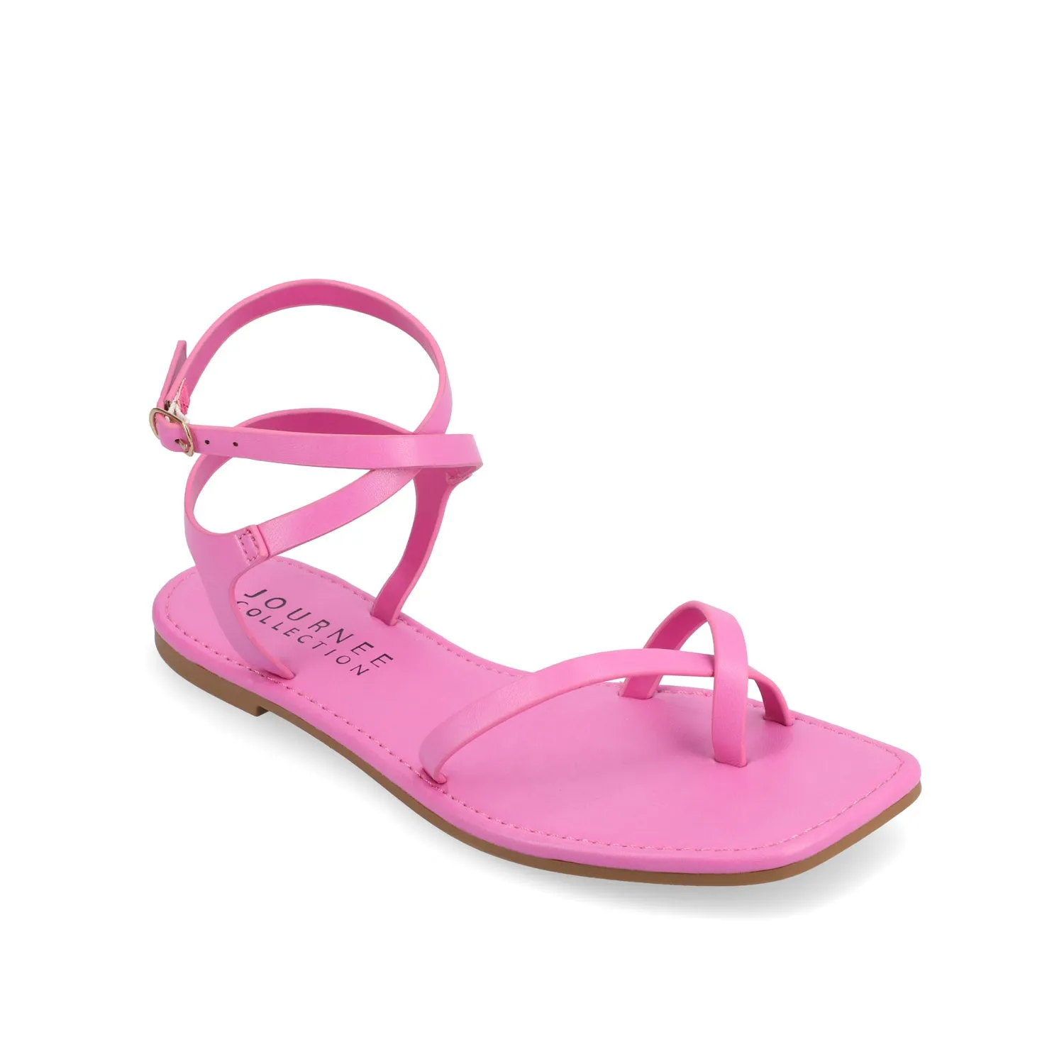CHARRA MULTI STRAP SANDALS IN PATENT heel arch