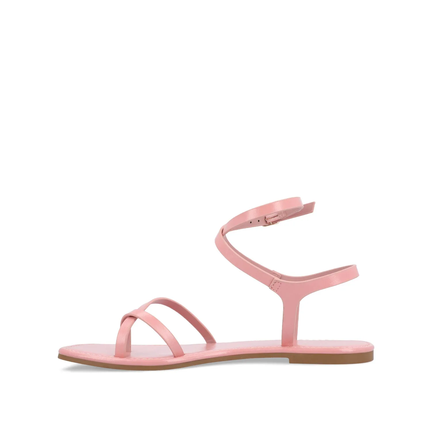 CHARRA MULTI STRAP SANDALS IN PATENT heel arch