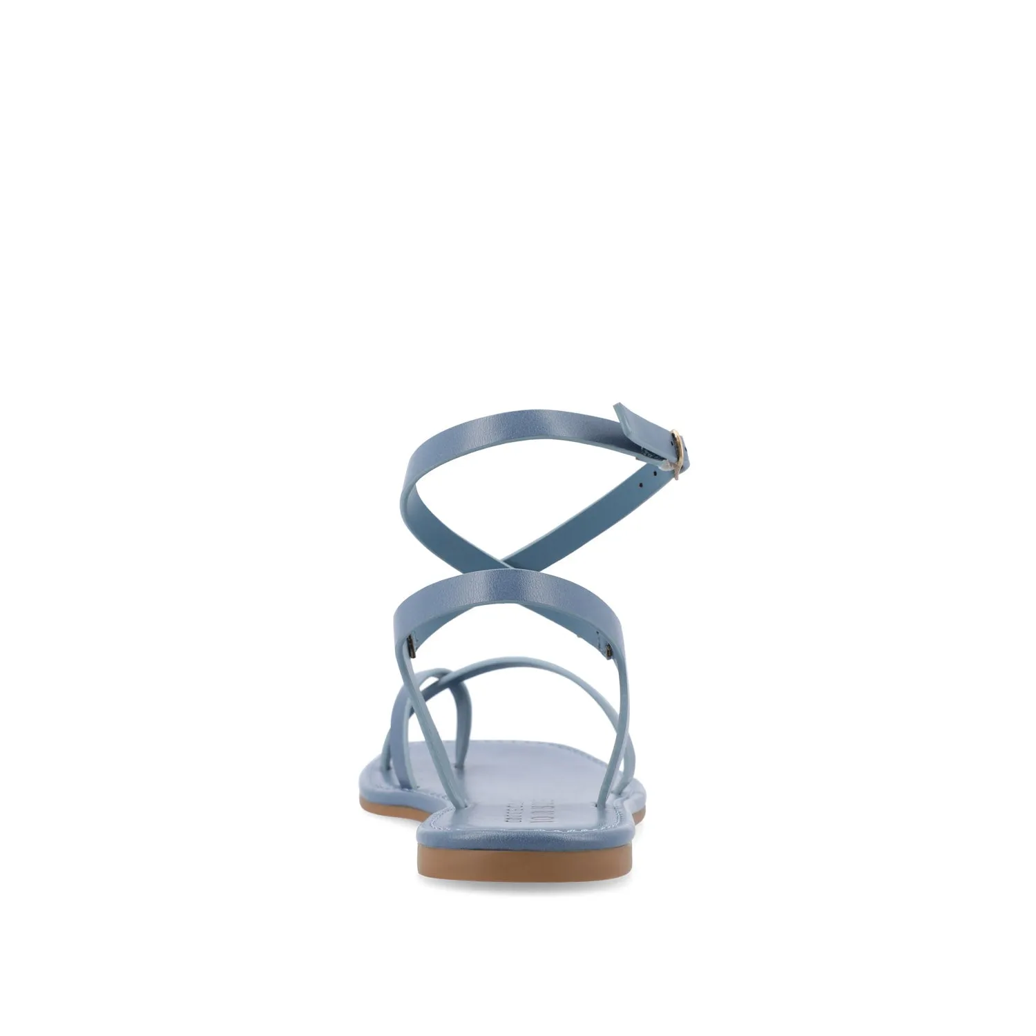 CHARRA MULTI STRAP SANDALS IN PATENT heel arch