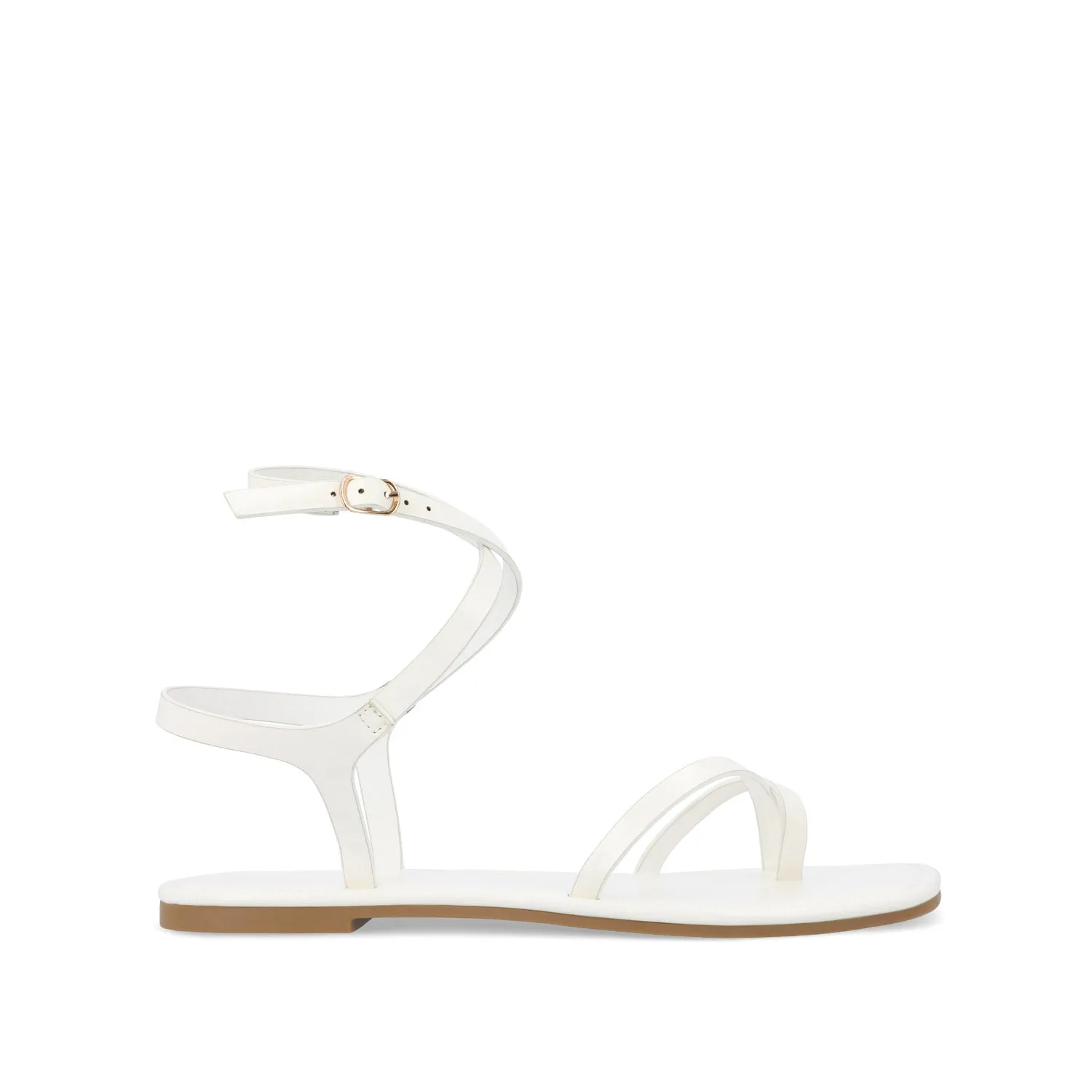 CHARRA MULTI STRAP SANDALS IN PATENT heel arch