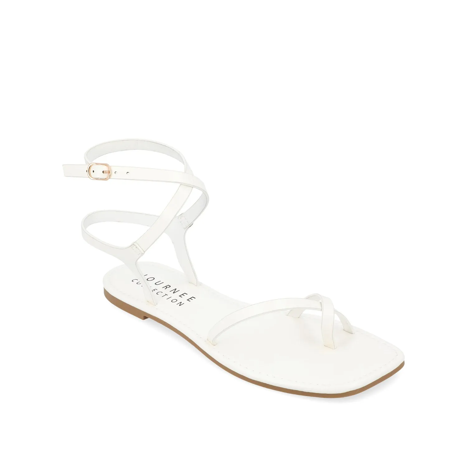CHARRA MULTI STRAP SANDALS IN PATENT heel arch