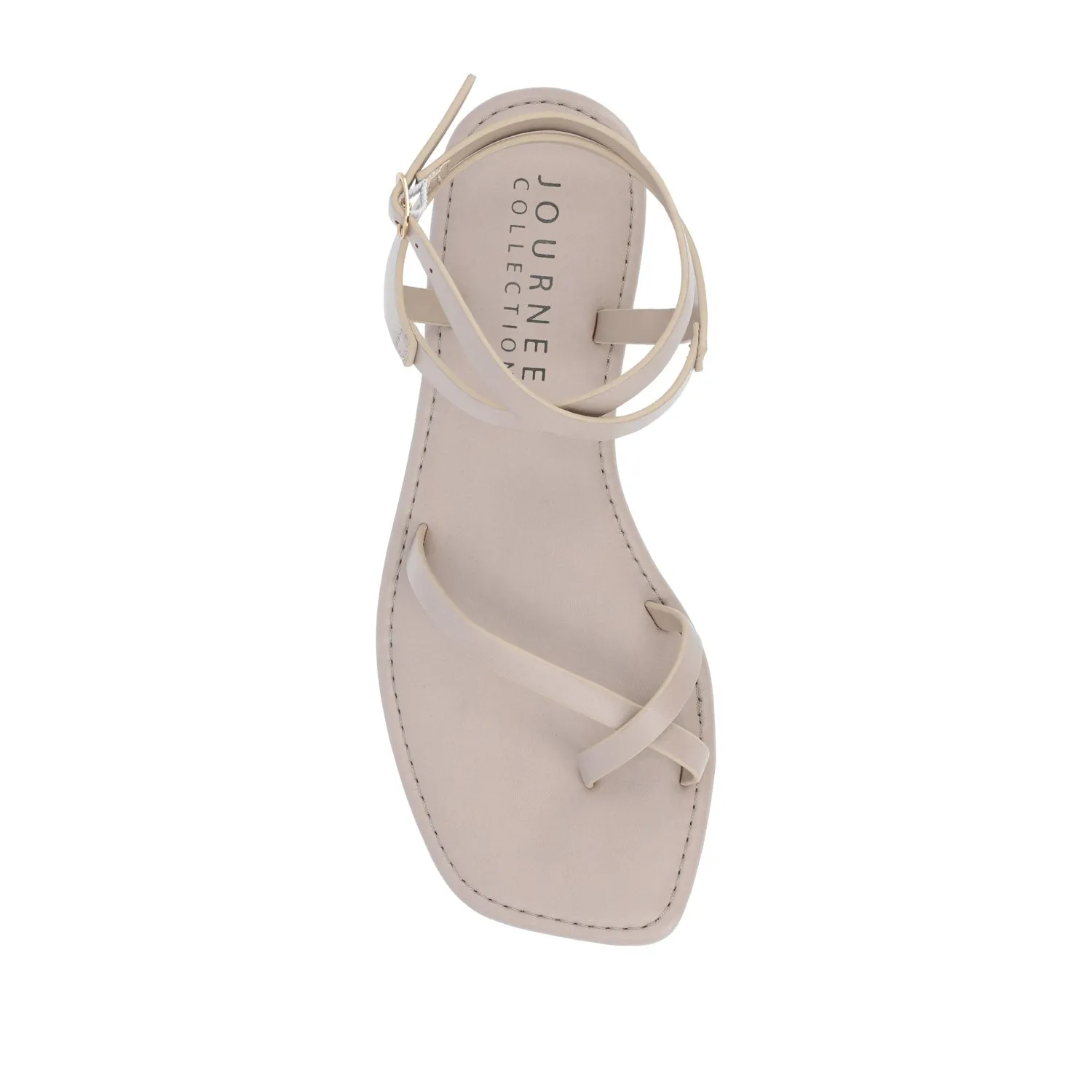 CHARRA MULTI STRAP SANDALS IN PATENT heel arch