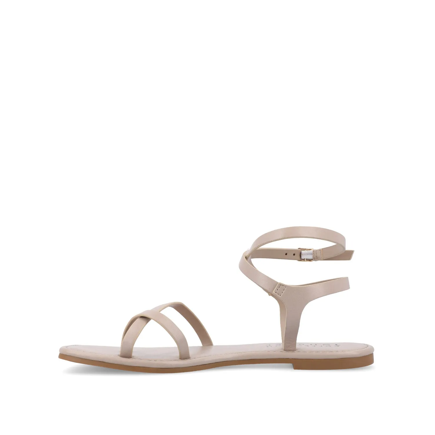 CHARRA MULTI STRAP SANDALS IN PATENT heel arch
