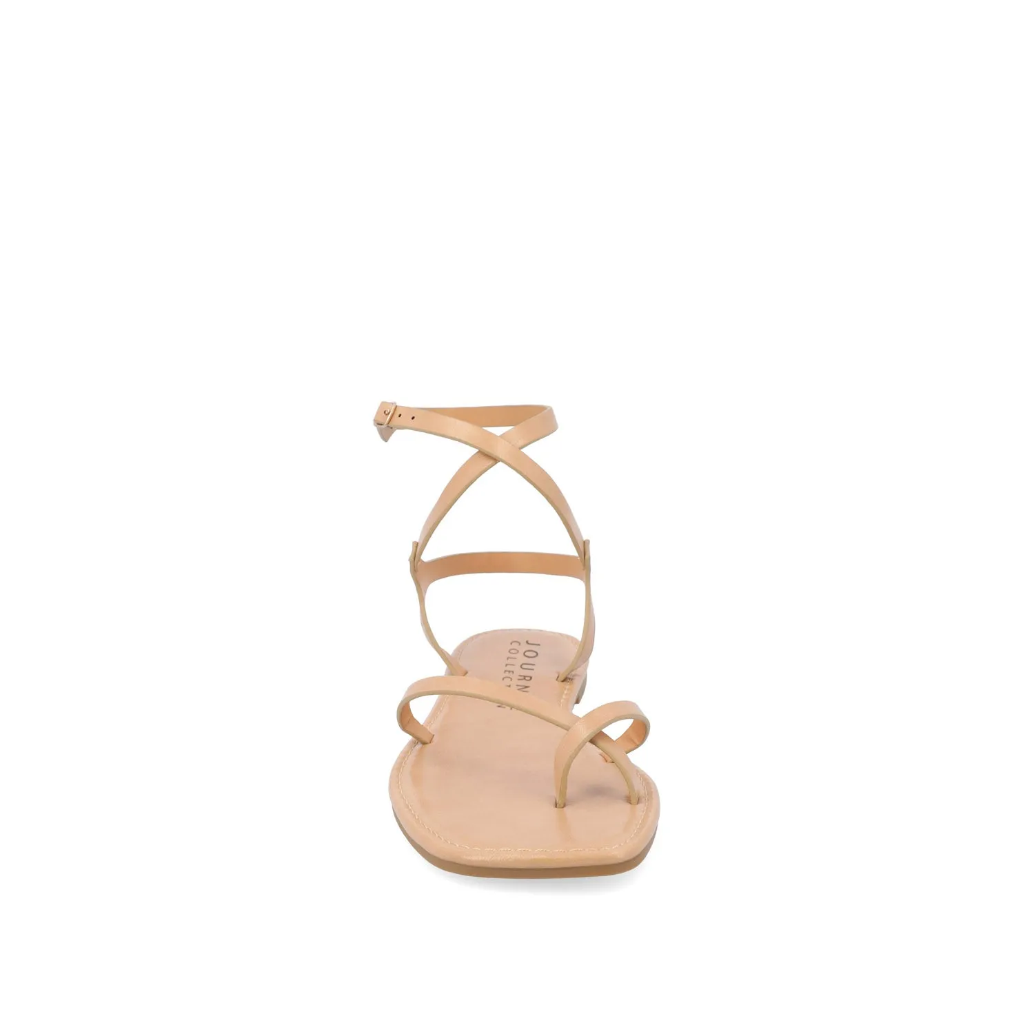 CHARRA MULTI STRAP SANDALS IN PATENT heel arch