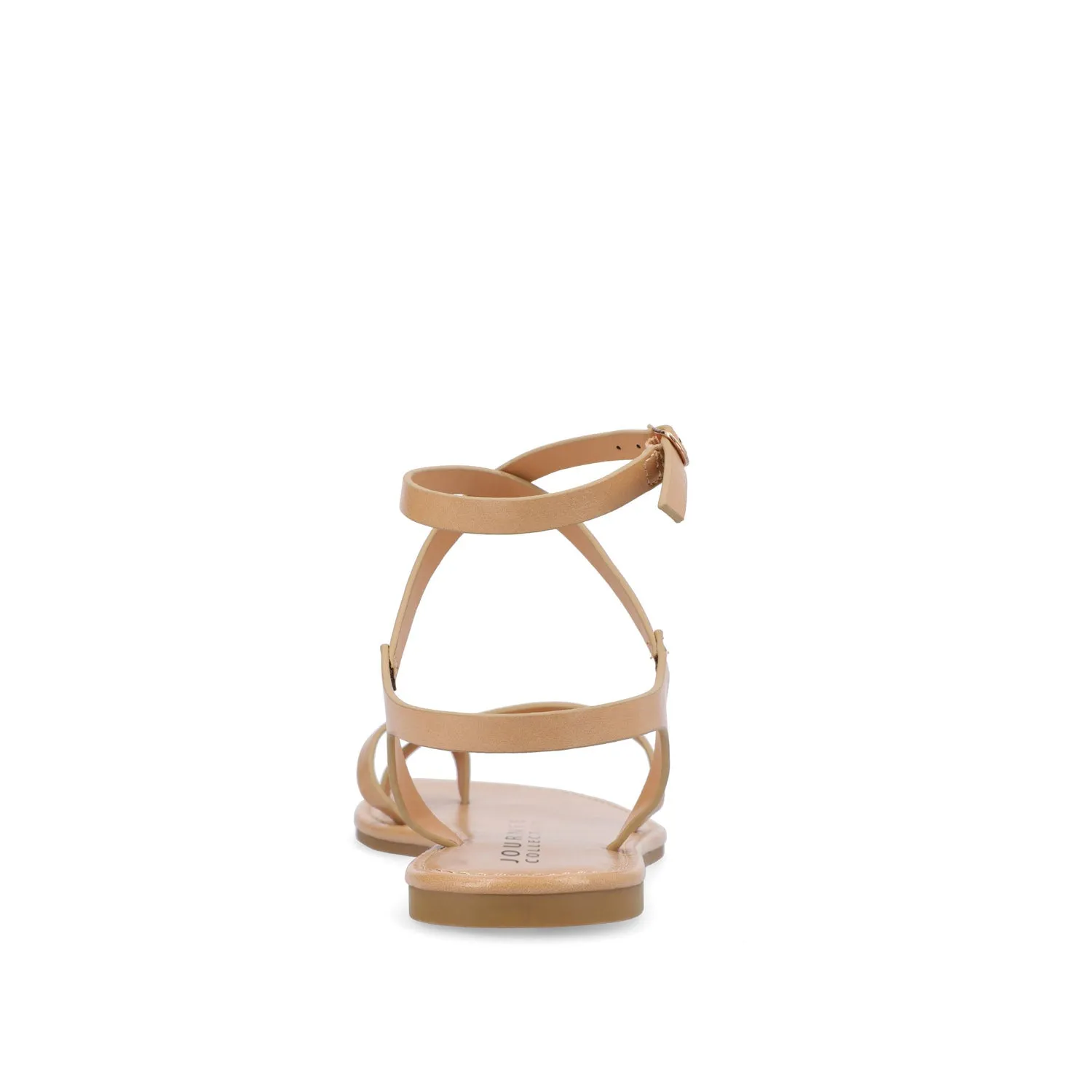 CHARRA MULTI STRAP SANDALS IN PATENT heel arch