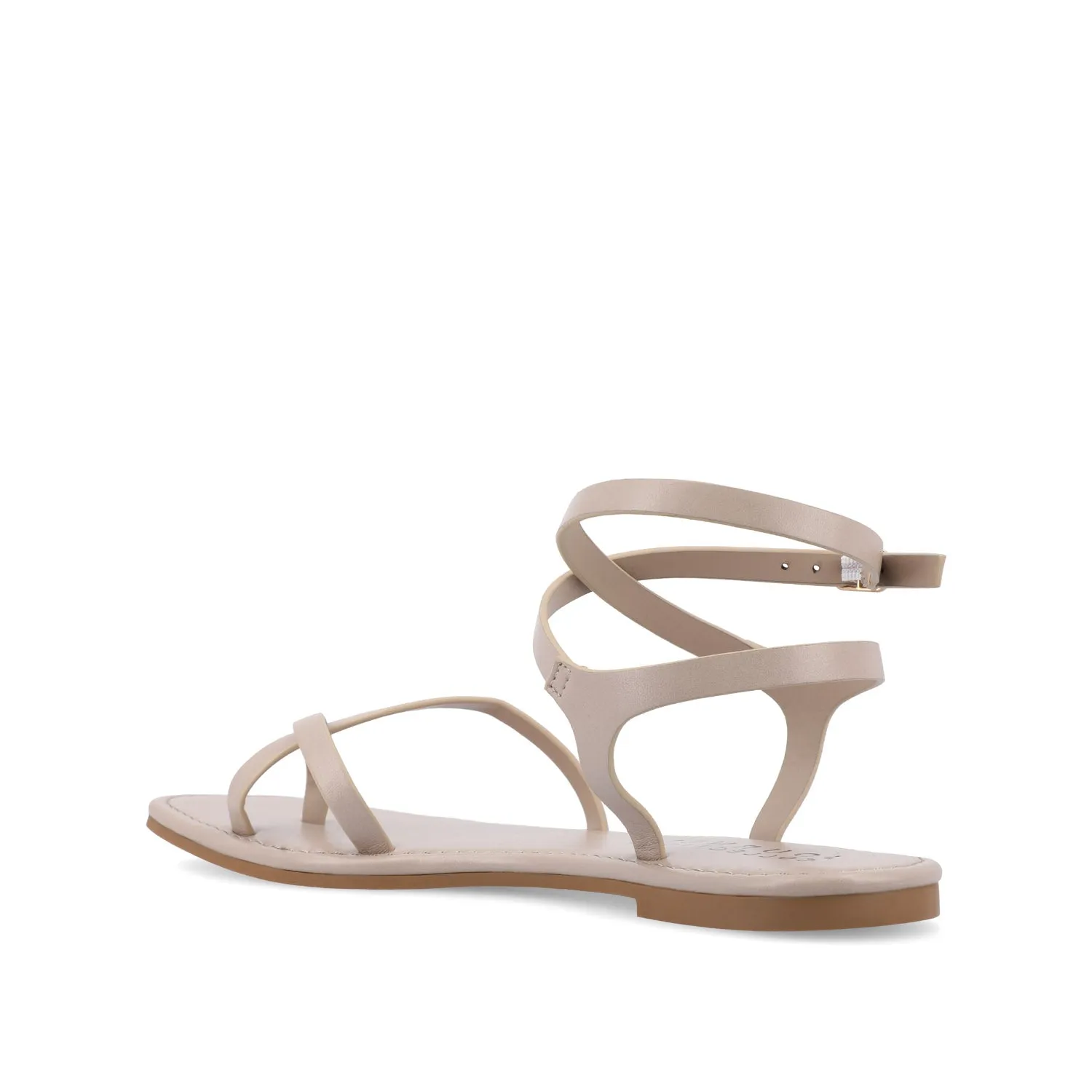 CHARRA MULTI STRAP SANDALS IN PATENT heel arch