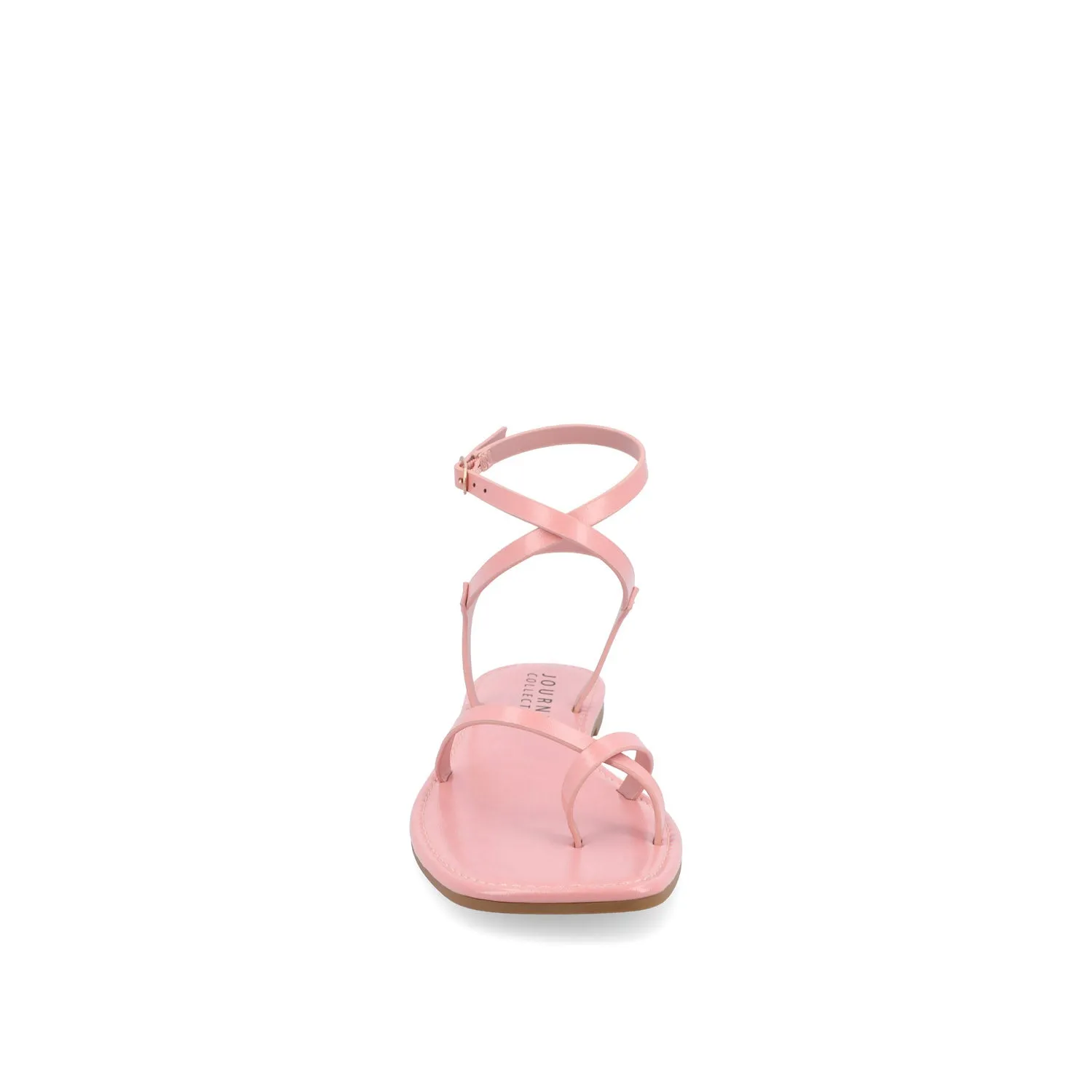 CHARRA MULTI STRAP SANDALS IN PATENT heel arch
