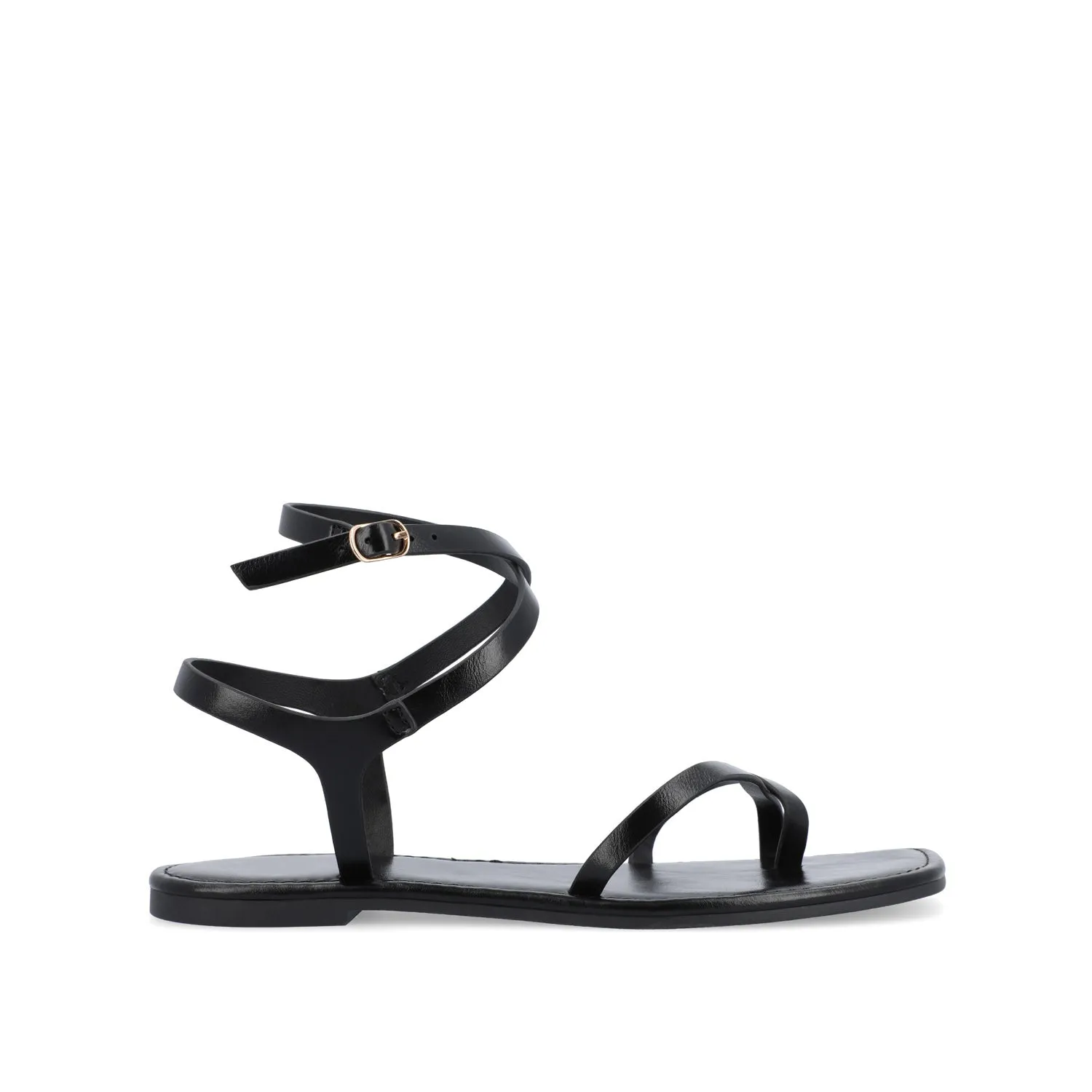 CHARRA MULTI STRAP SANDALS IN PATENT heel arch