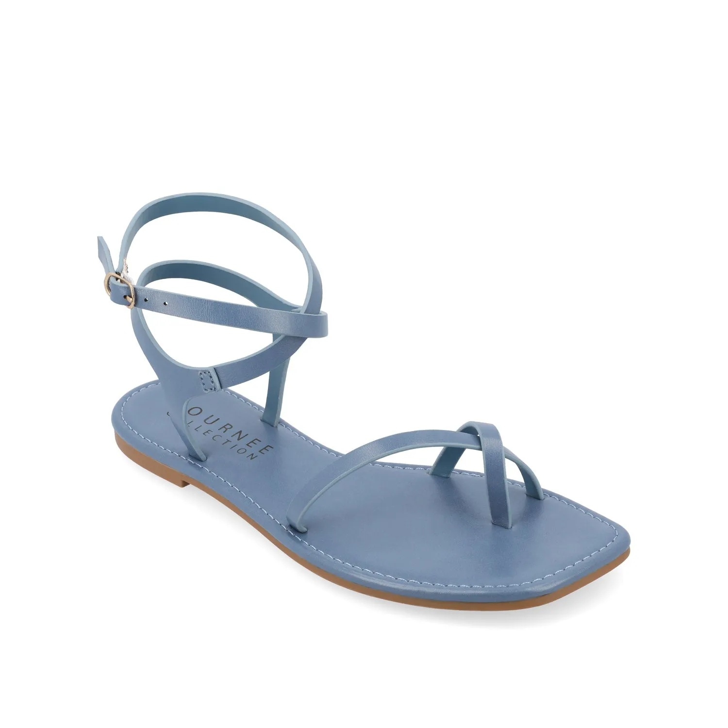 CHARRA MULTI STRAP SANDALS IN PATENT heel arch