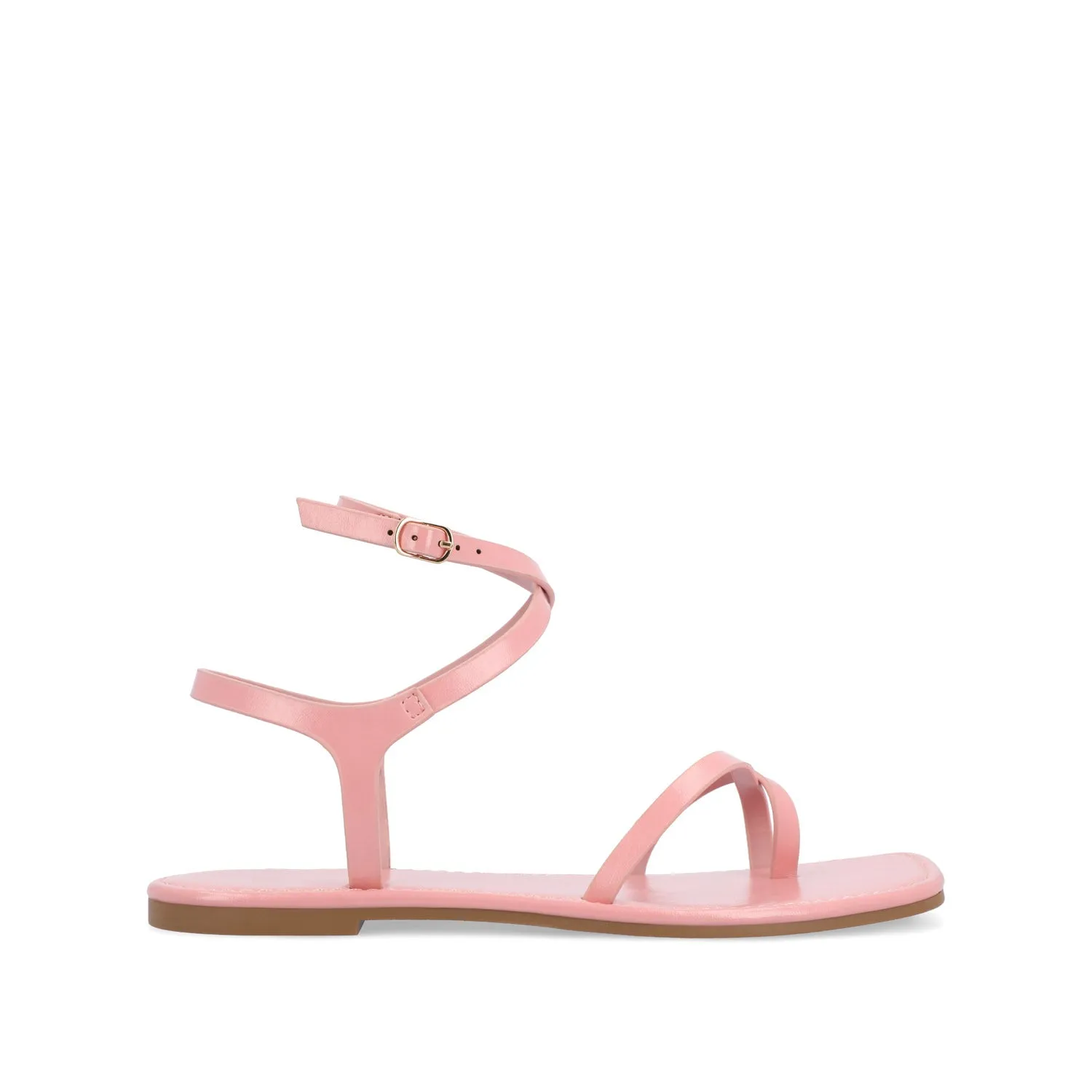 CHARRA MULTI STRAP SANDALS IN PATENT heel arch