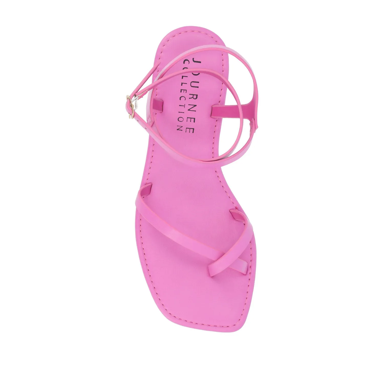 CHARRA MULTI STRAP SANDALS IN PATENT heel arch