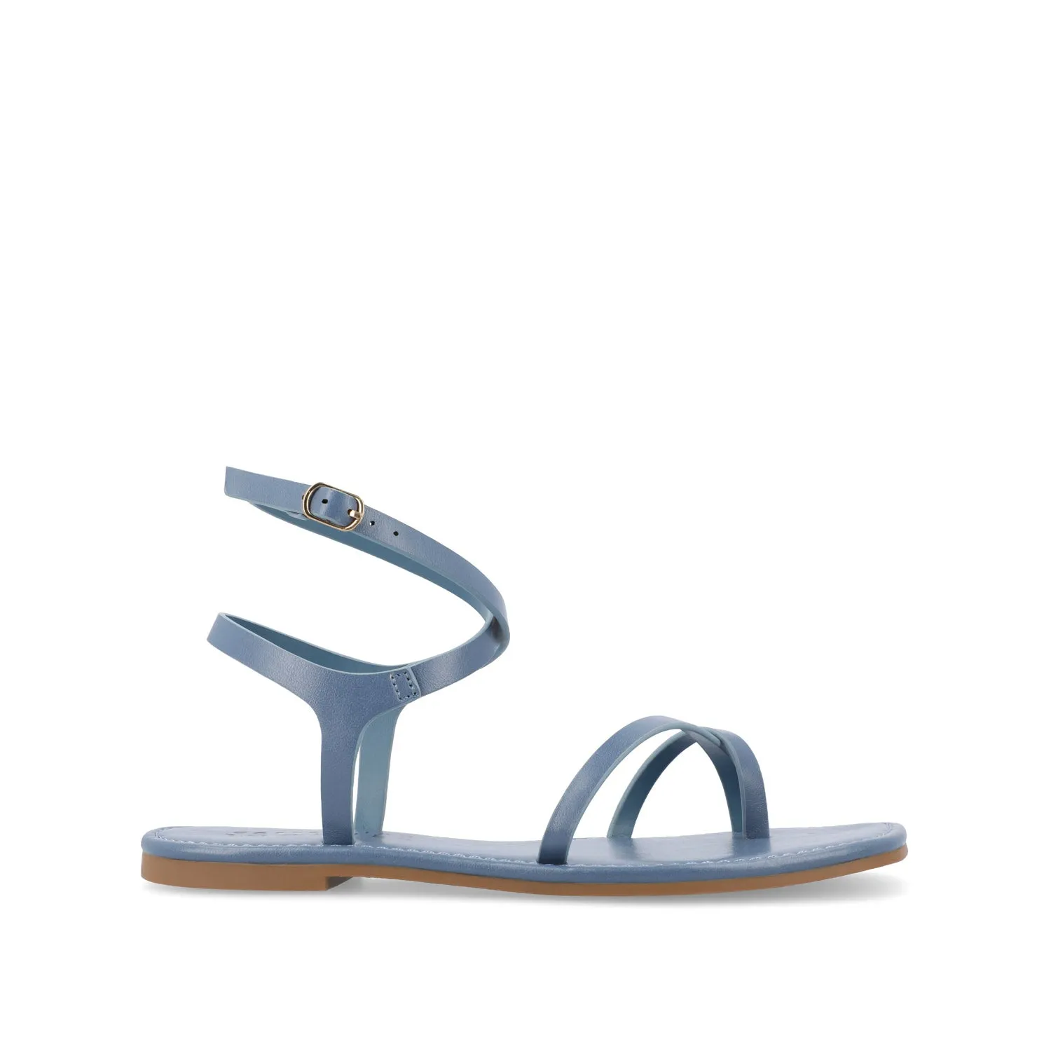 CHARRA MULTI STRAP SANDALS IN PATENT heel arch