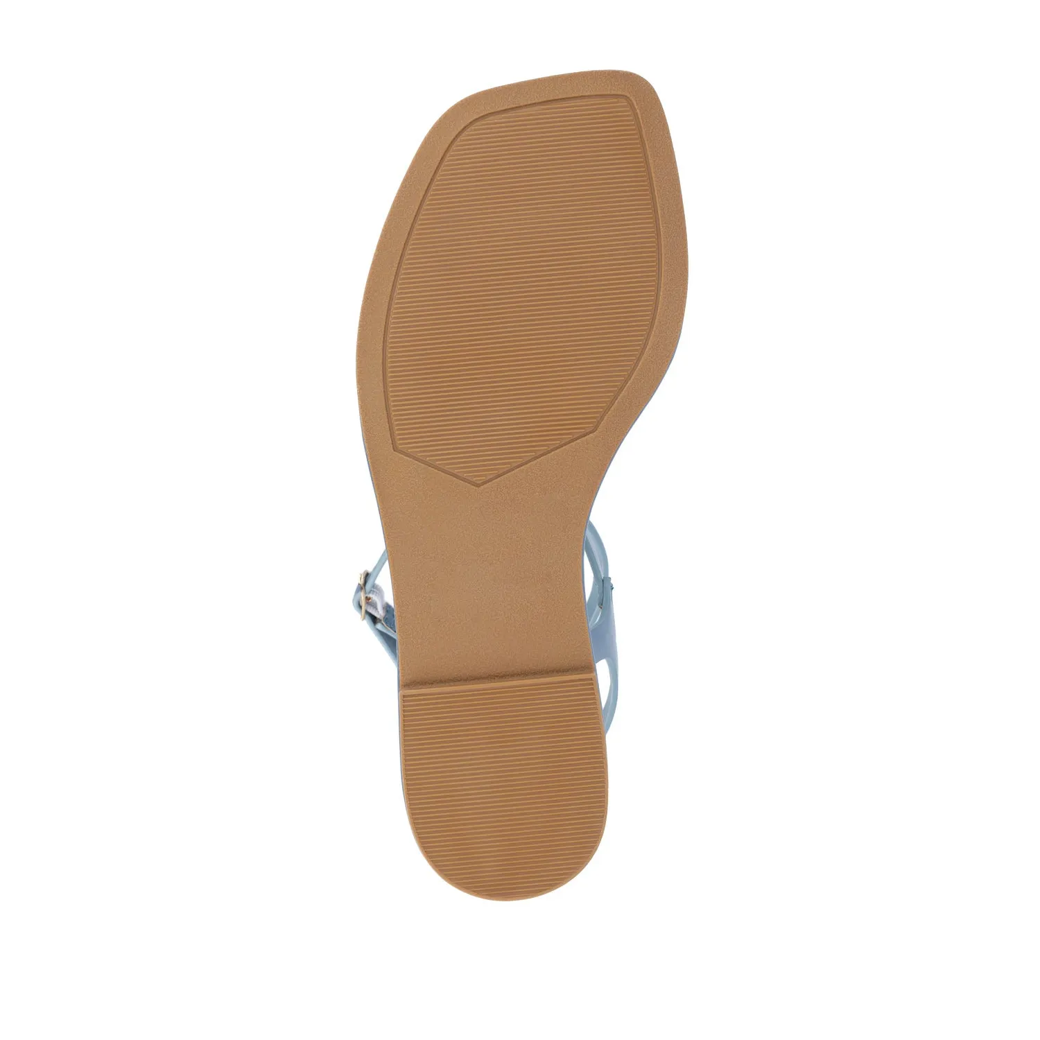 CHARRA MULTI STRAP SANDALS IN PATENT heel arch