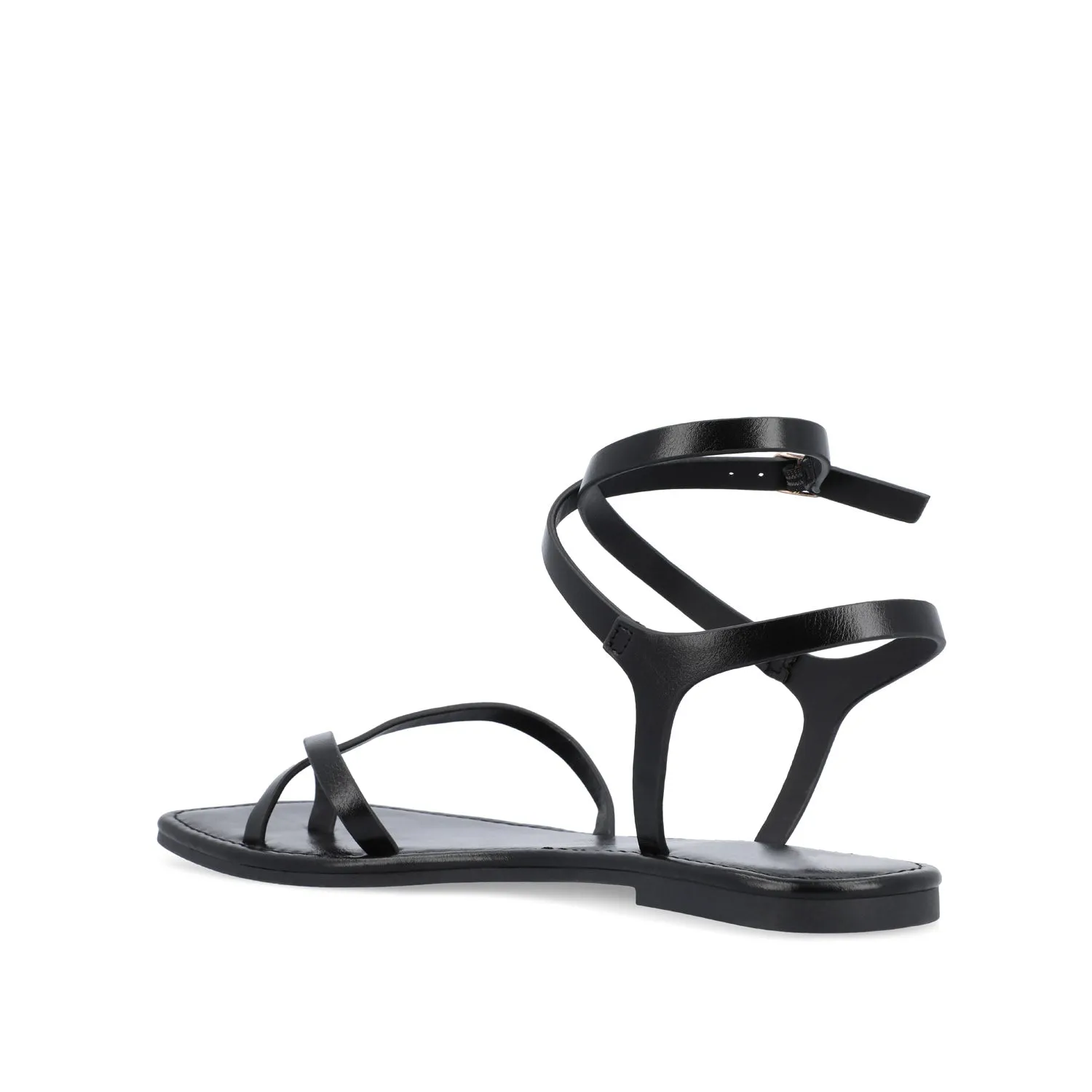 CHARRA MULTI STRAP SANDALS IN PATENT heel arch
