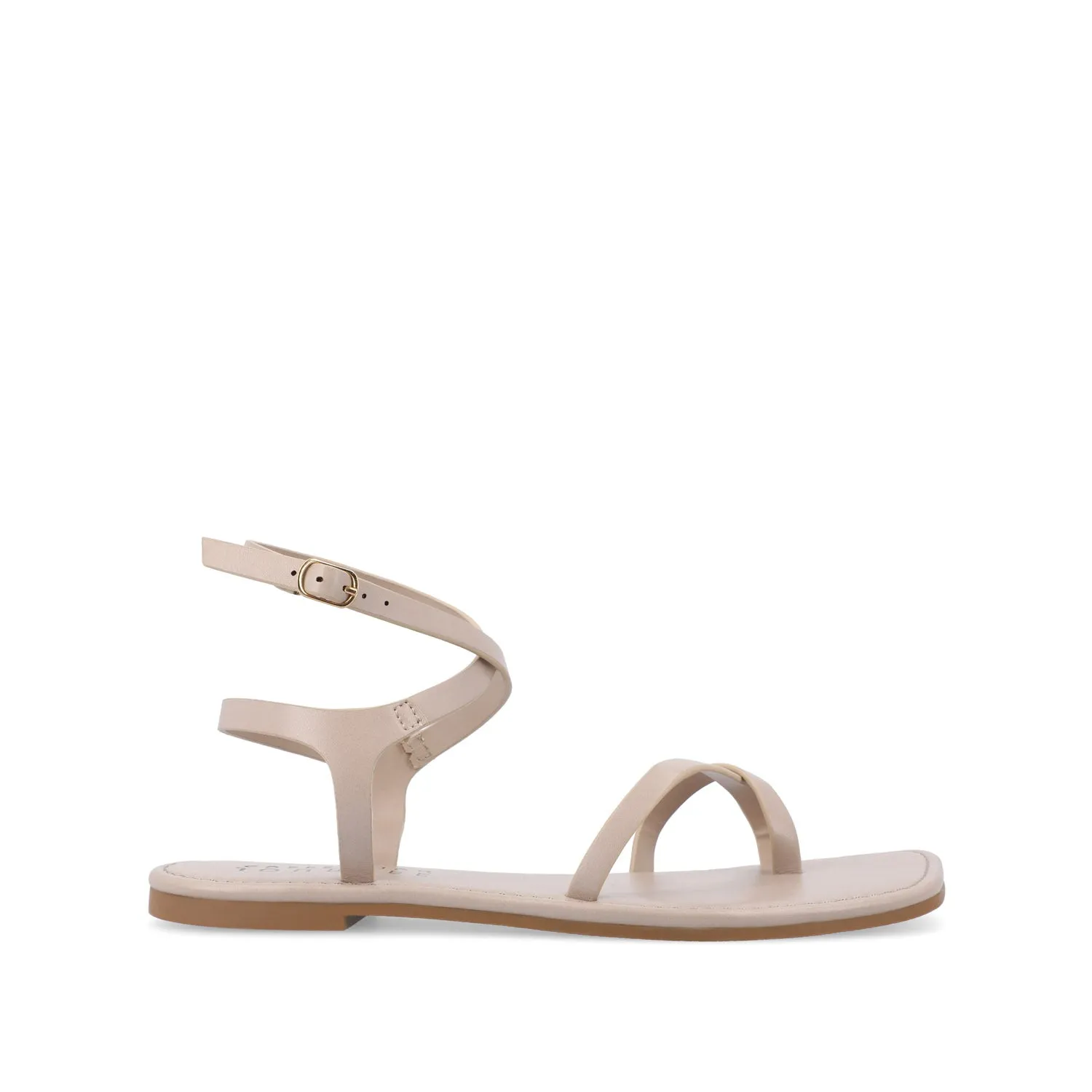 CHARRA MULTI STRAP SANDALS IN PATENT heel arch
