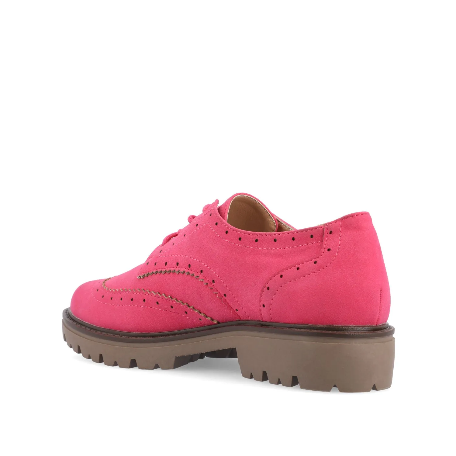 CLAUDIYA OXFORD LOAFER FLAT IN FAUX SUEDE brunch mood