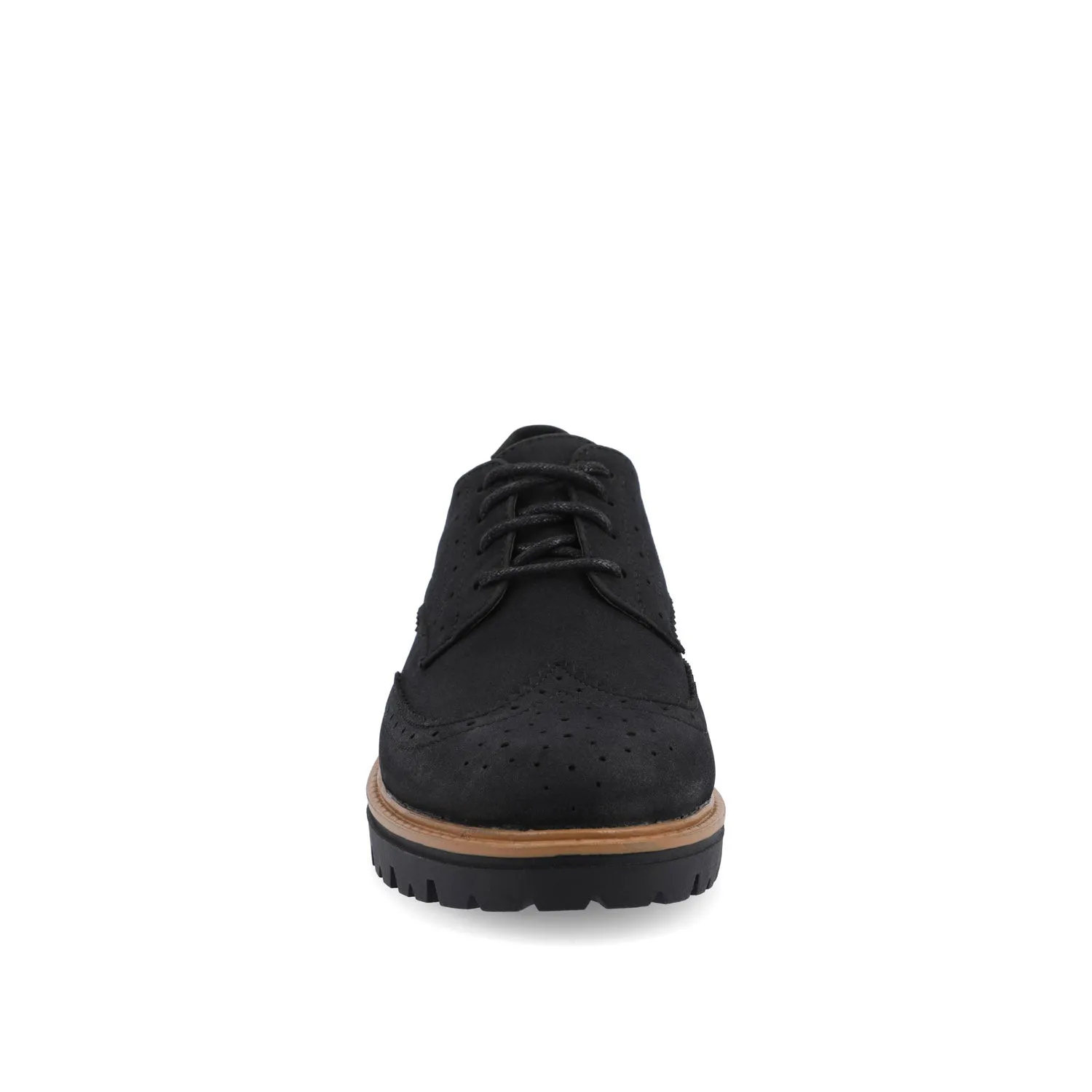CLAUDIYA OXFORD LOAFER FLAT IN FAUX SUEDE brunch mood