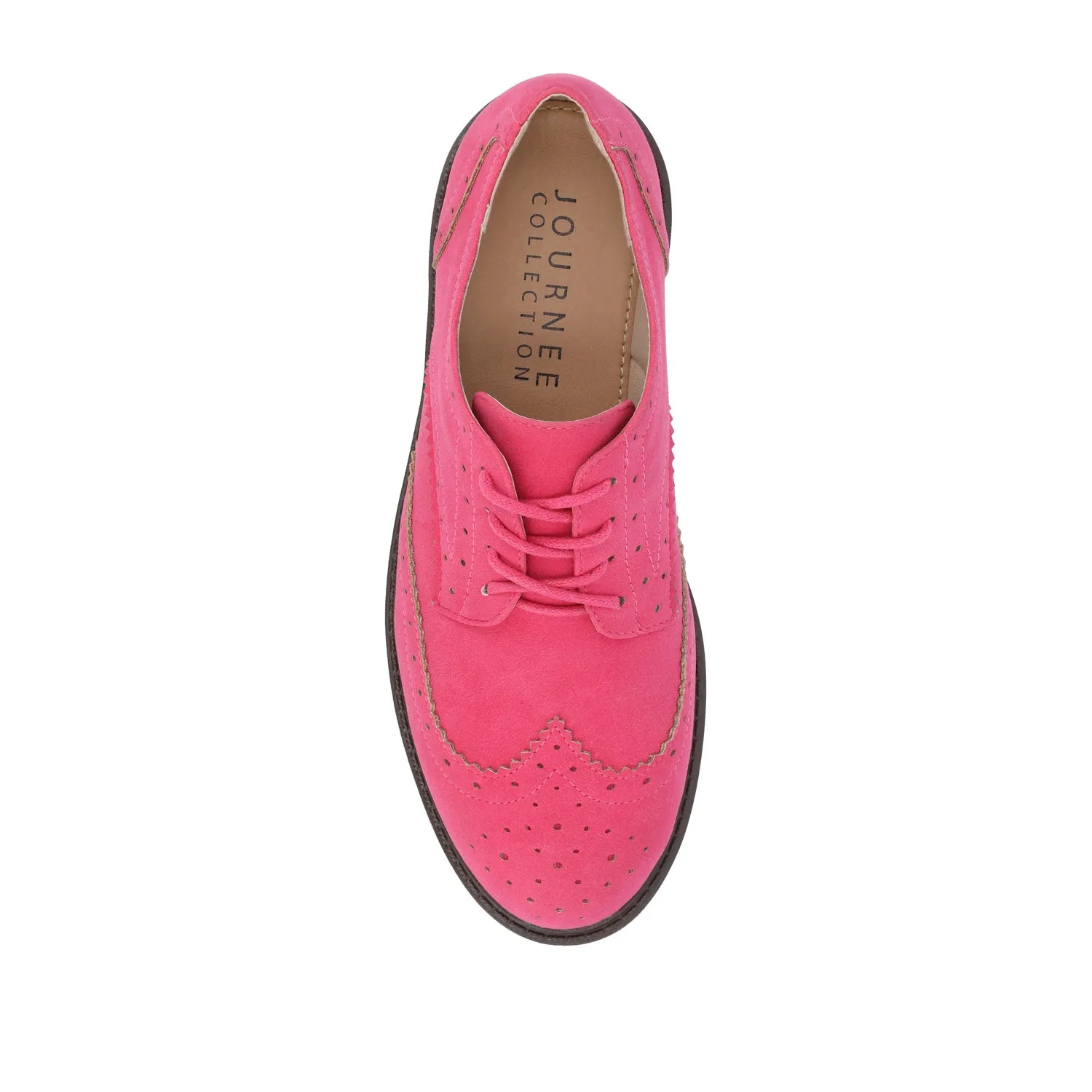 CLAUDIYA OXFORD LOAFER FLAT IN FAUX SUEDE brunch mood