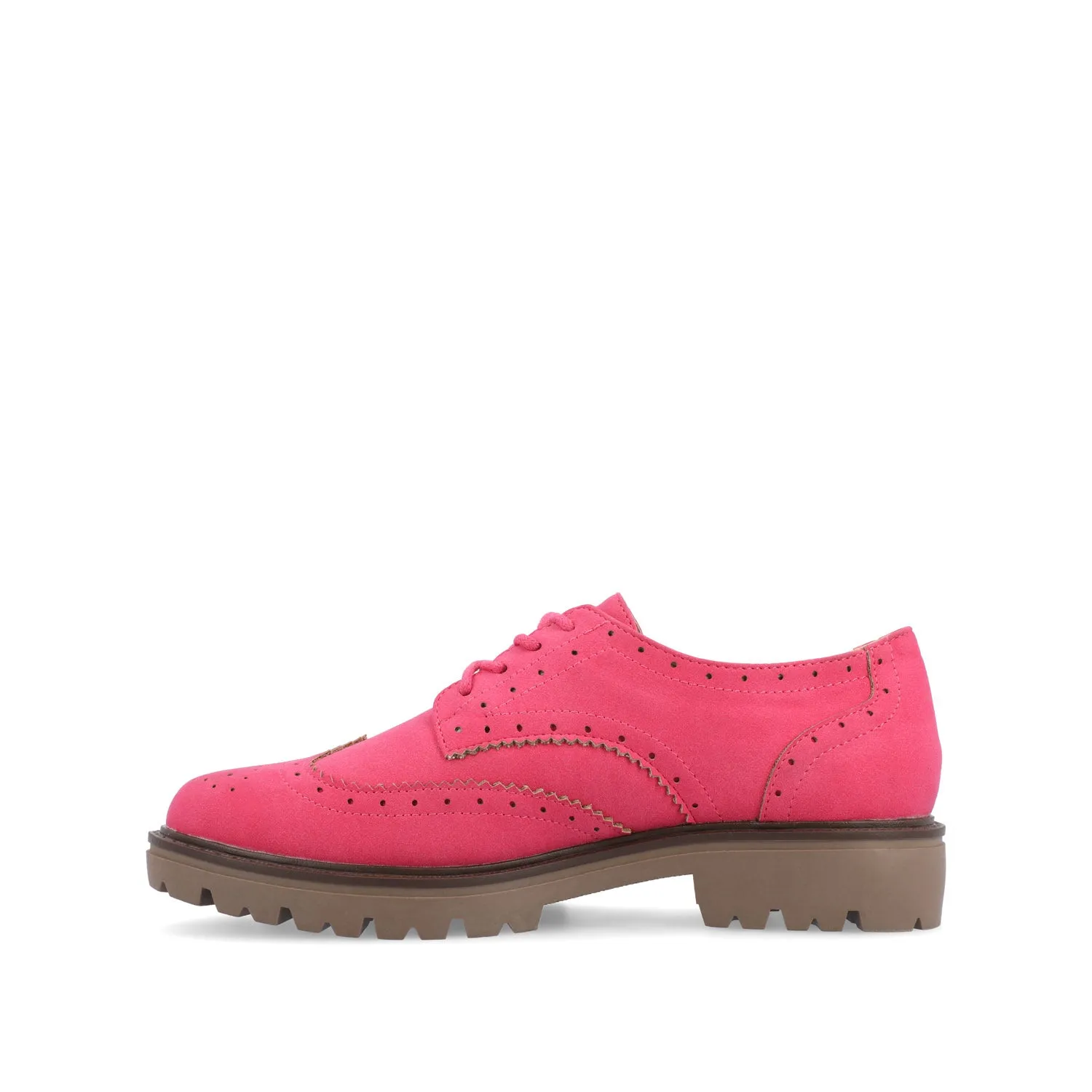 CLAUDIYA OXFORD LOAFER FLAT IN FAUX SUEDE brunch mood