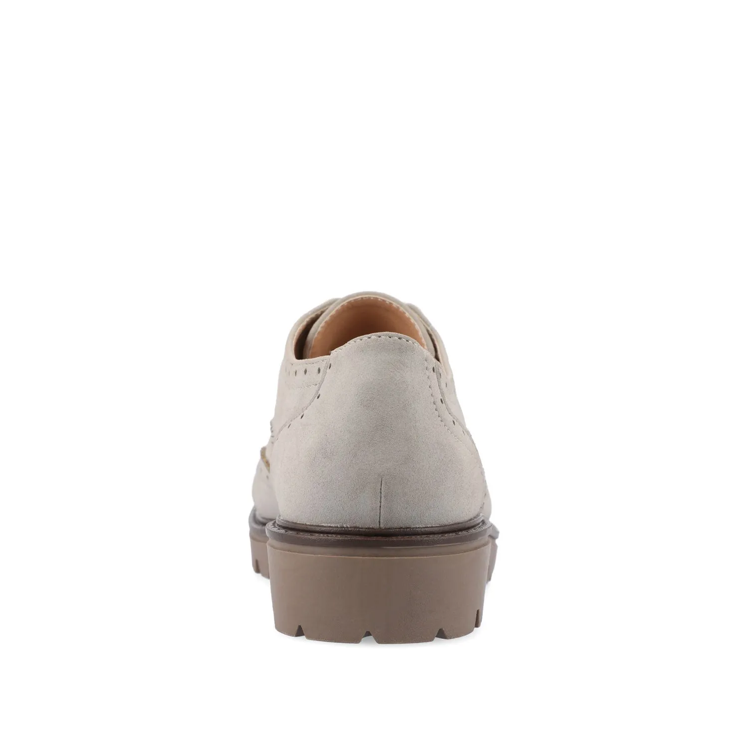 CLAUDIYA OXFORD LOAFER FLAT IN FAUX SUEDE brunch mood