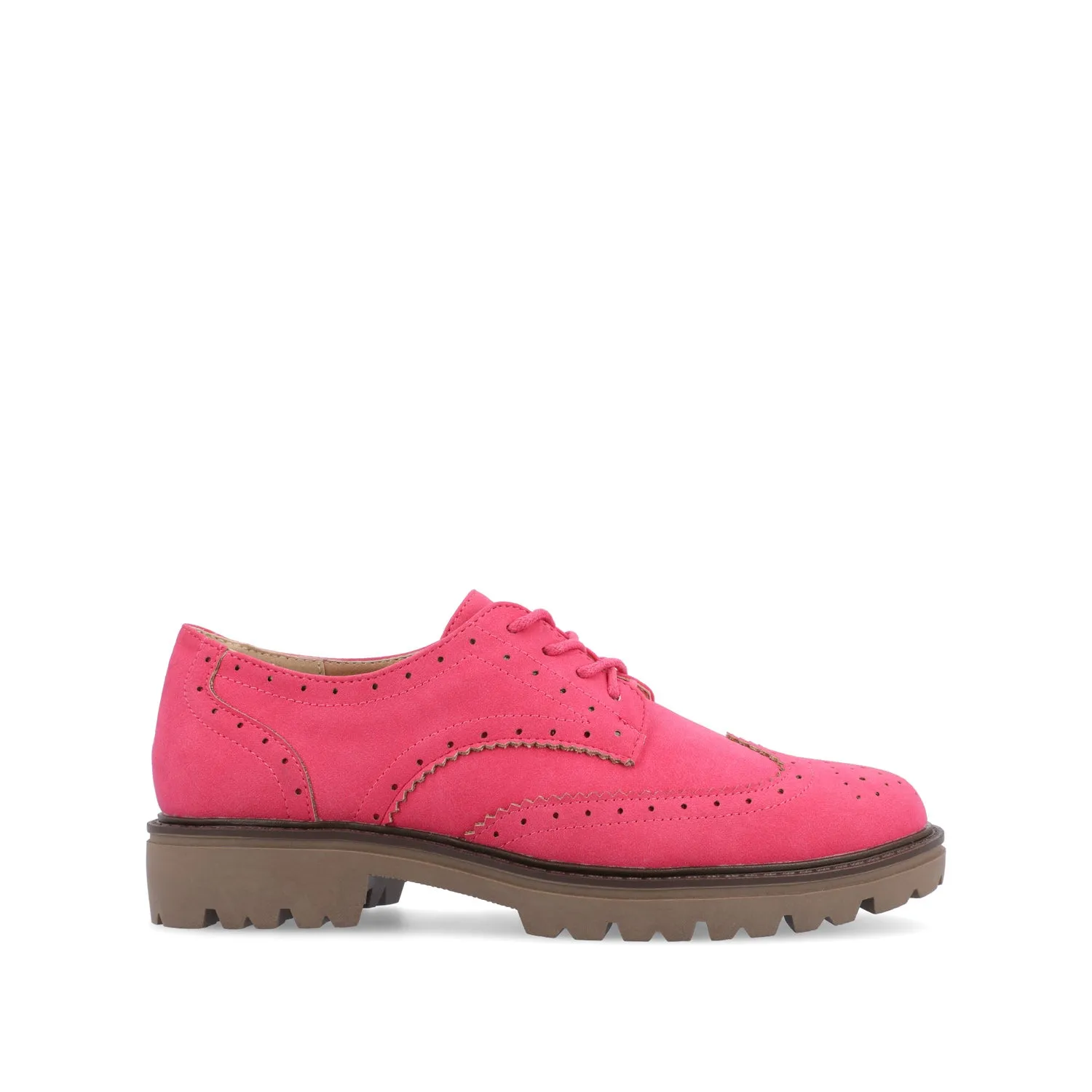 CLAUDIYA OXFORD LOAFER FLAT IN FAUX SUEDE brunch mood