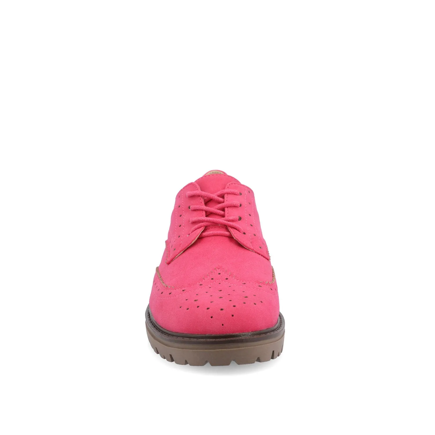 CLAUDIYA OXFORD LOAFER FLAT IN FAUX SUEDE brunch mood