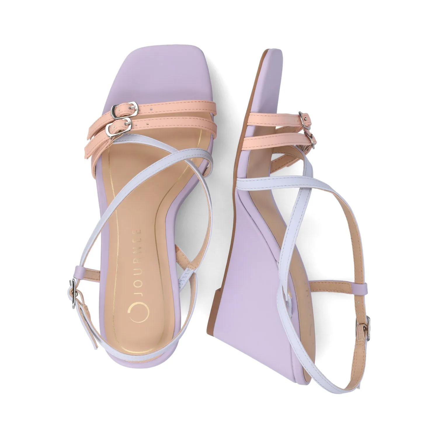 CLINNNE MULTI STRAP WEDGE SANDALS baby steps