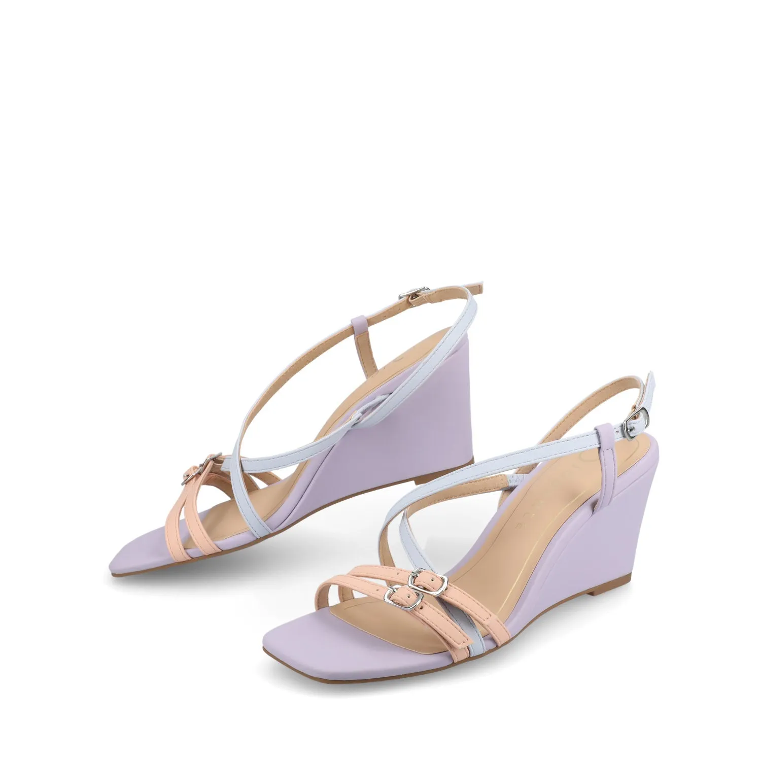 CLINNNE MULTI STRAP WEDGE SANDALS baby steps