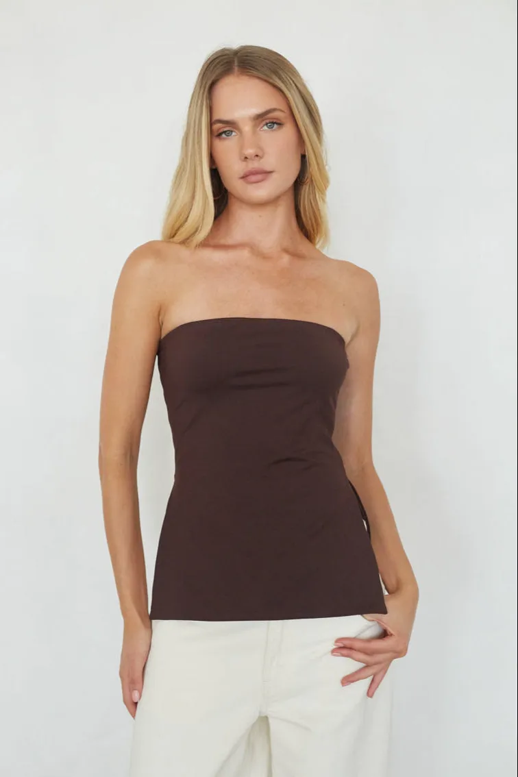 Cole Side Slit Tube Top relax fit