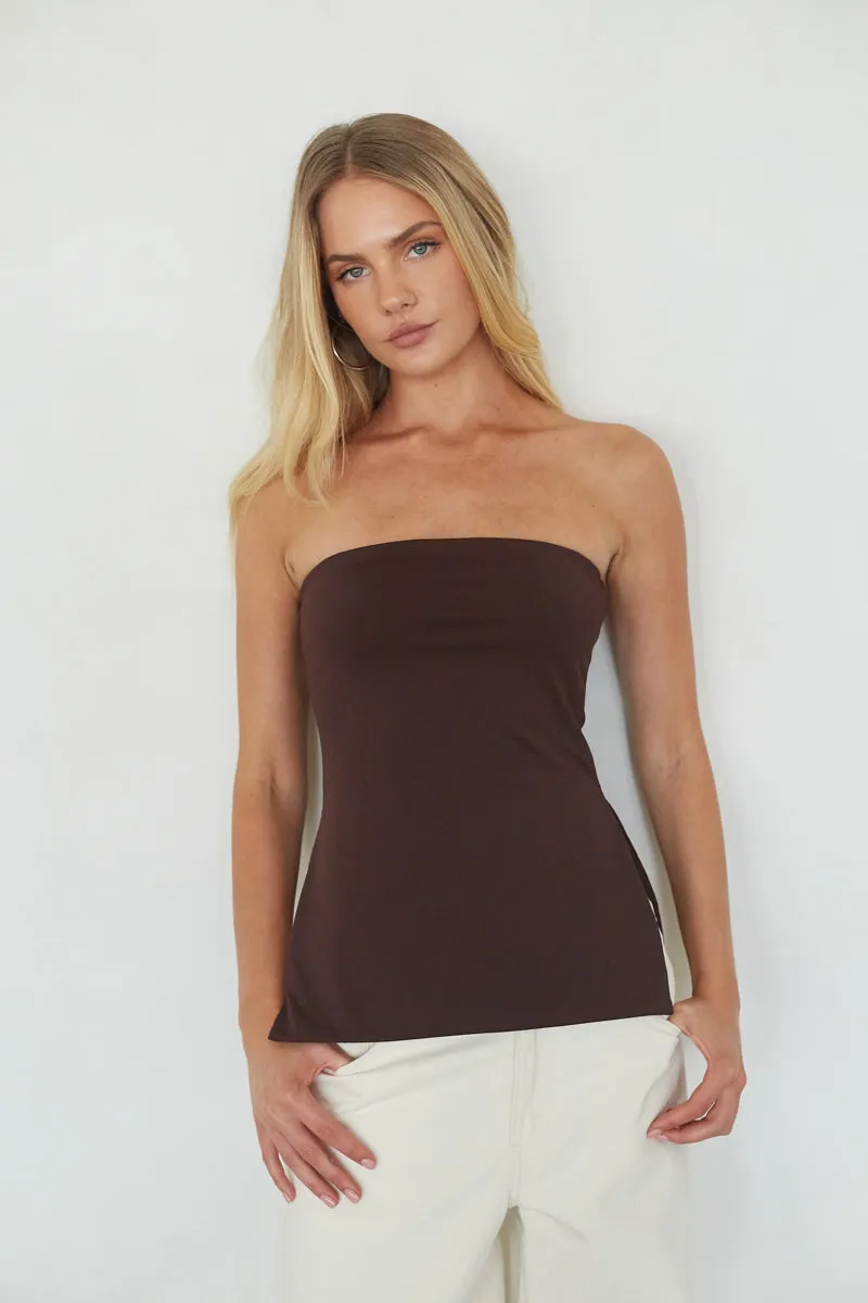 Cole Side Slit Tube Top relax fit