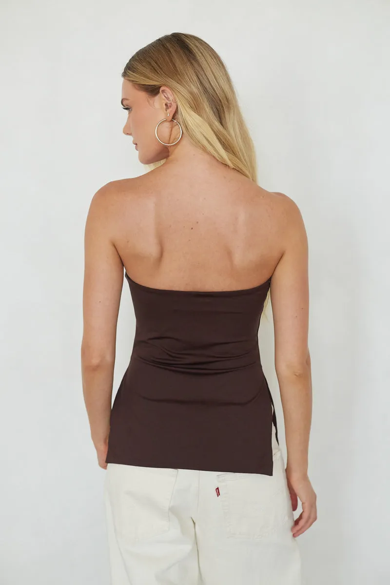 Cole Side Slit Tube Top relax fit