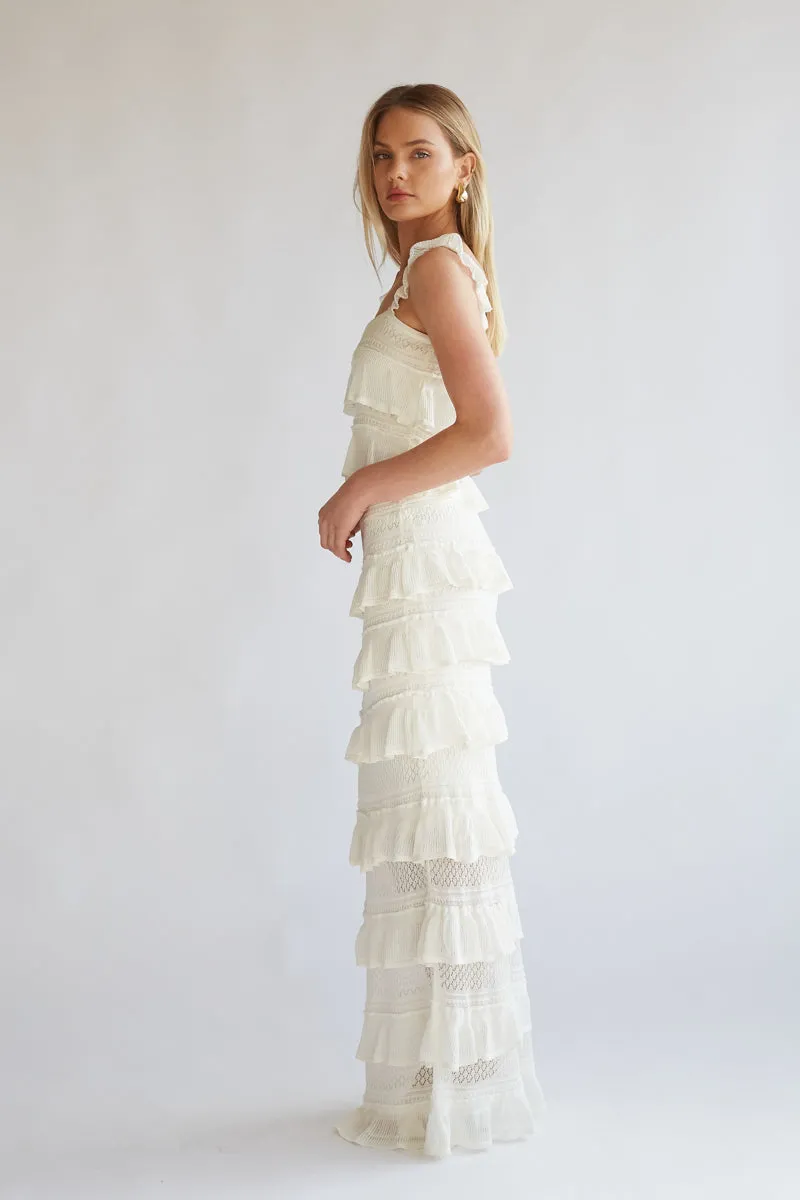 Colette Crochet Top and Maxi Skirt Set match fast