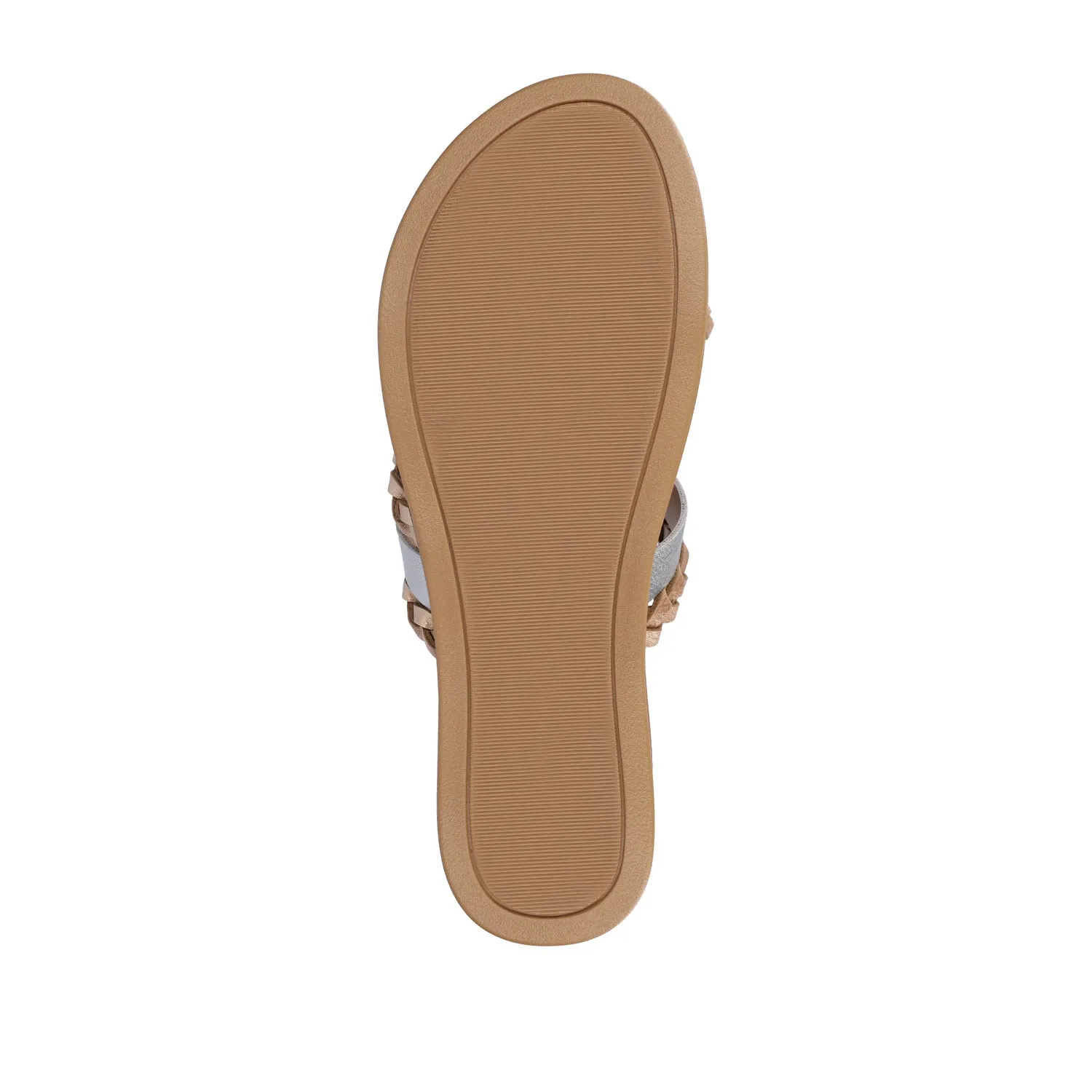 COLETTE SLIDE SANDALS IN FAUX LEATHER warm day