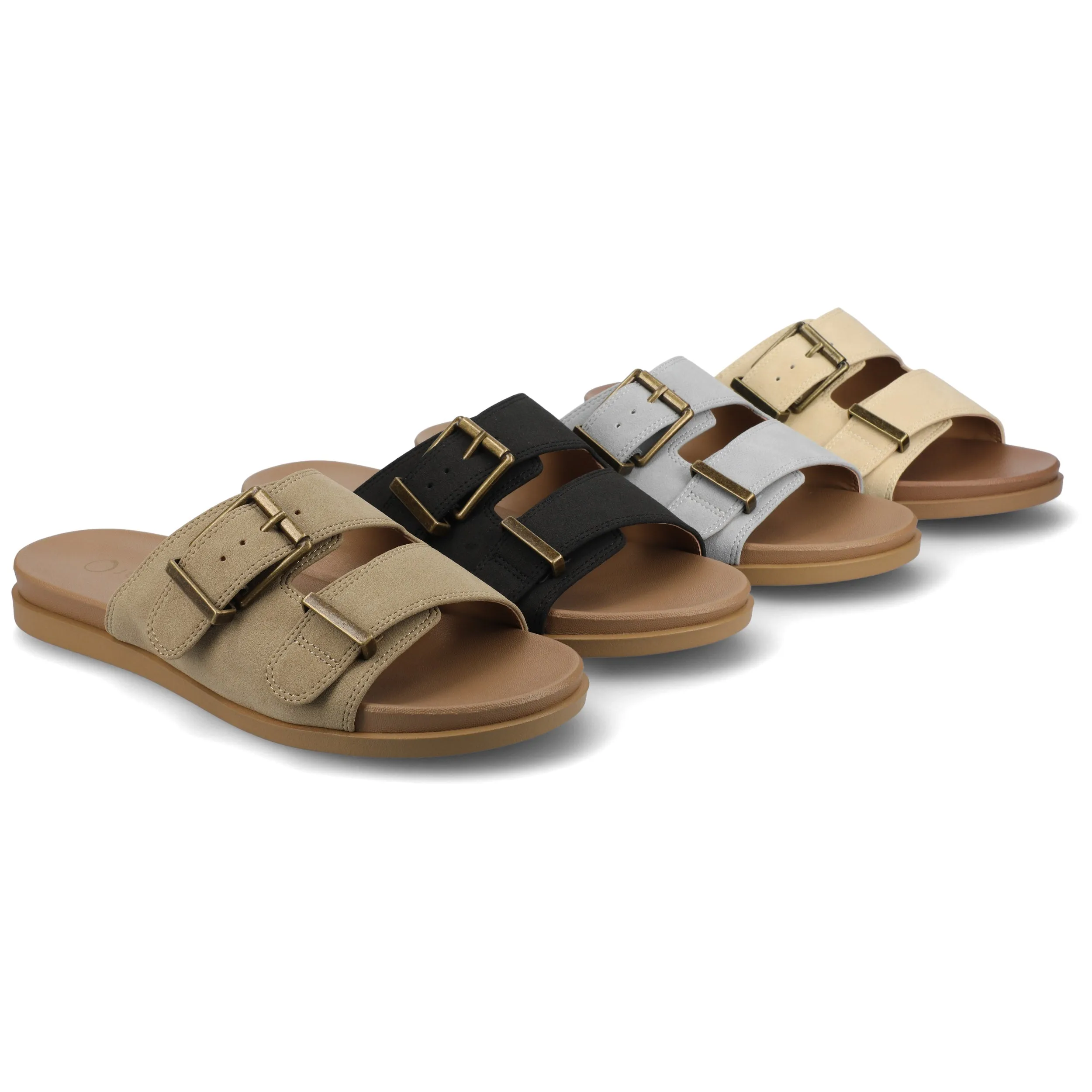 COSETTE FLAT SANDALS buckle snap