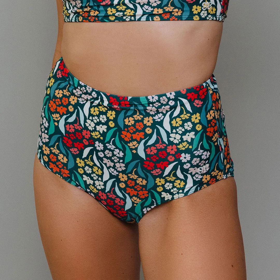Costa Floral High-Waisted Bottoms coastal vibe