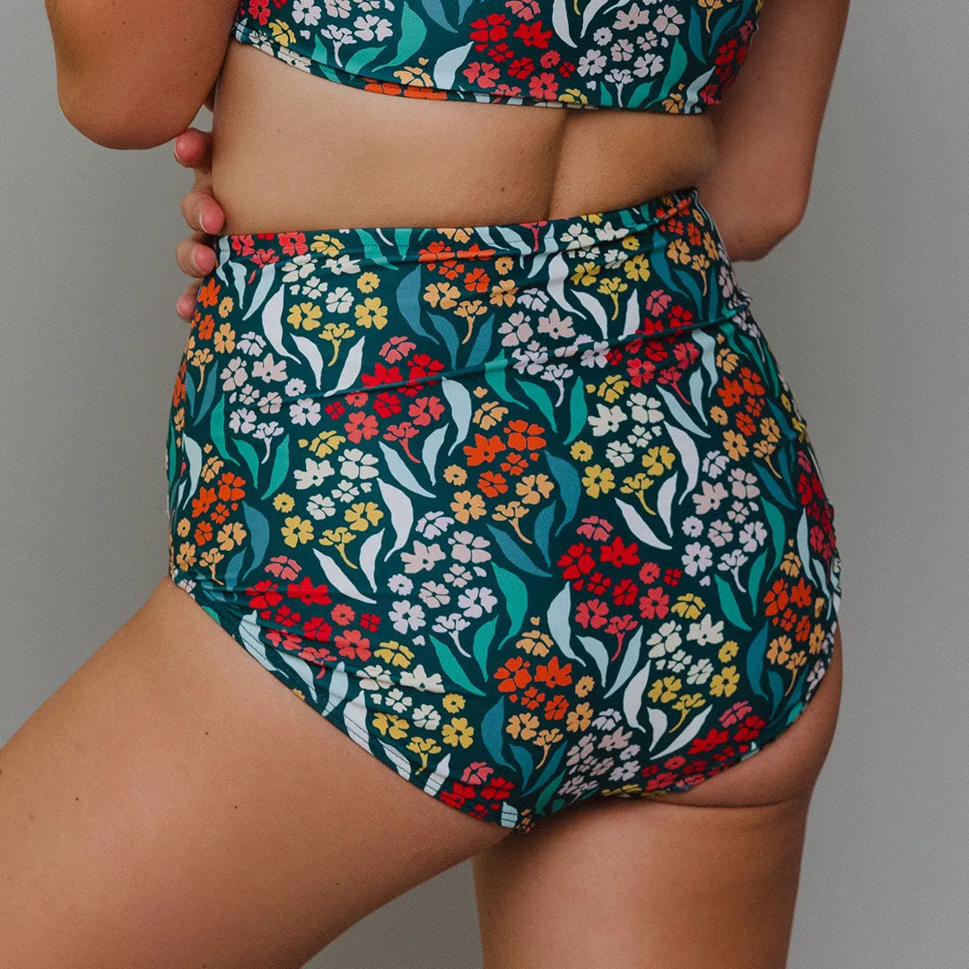 Costa Floral High-Waisted Bottoms coastal vibe