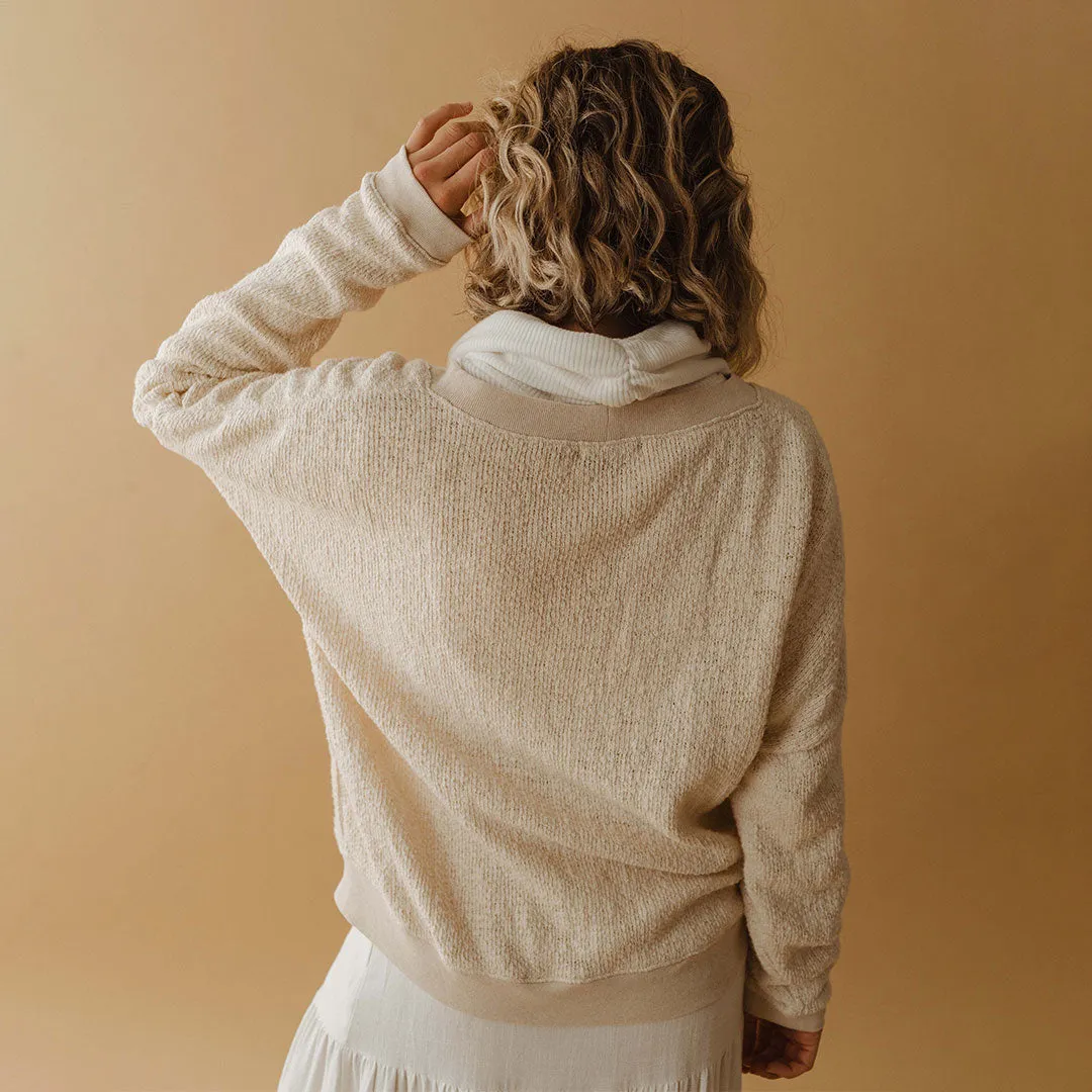Cottage Knit Cardigan soft rib
