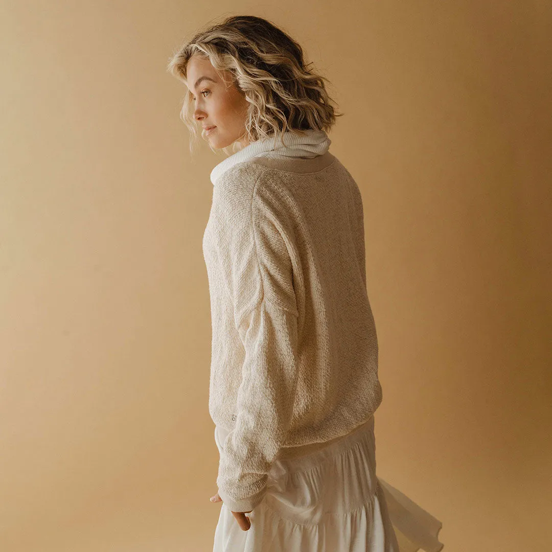 Cottage Knit Cardigan soft rib