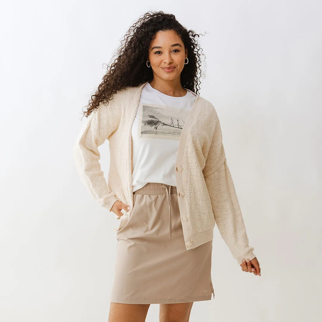 Cottage Knit Cardigan soft rib