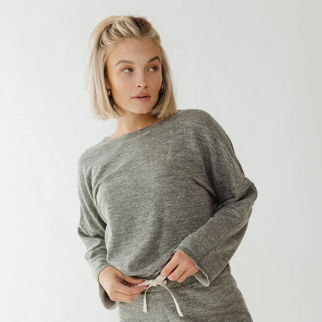 Cottage Pullover, Heather Grey mom wear