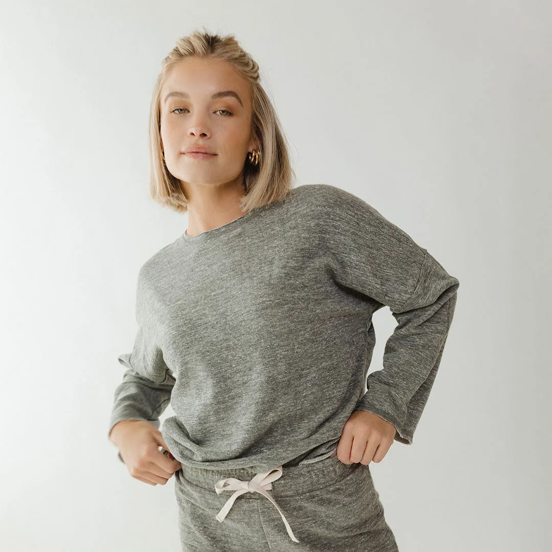 Cottage Pullover, Heather Grey mom wear