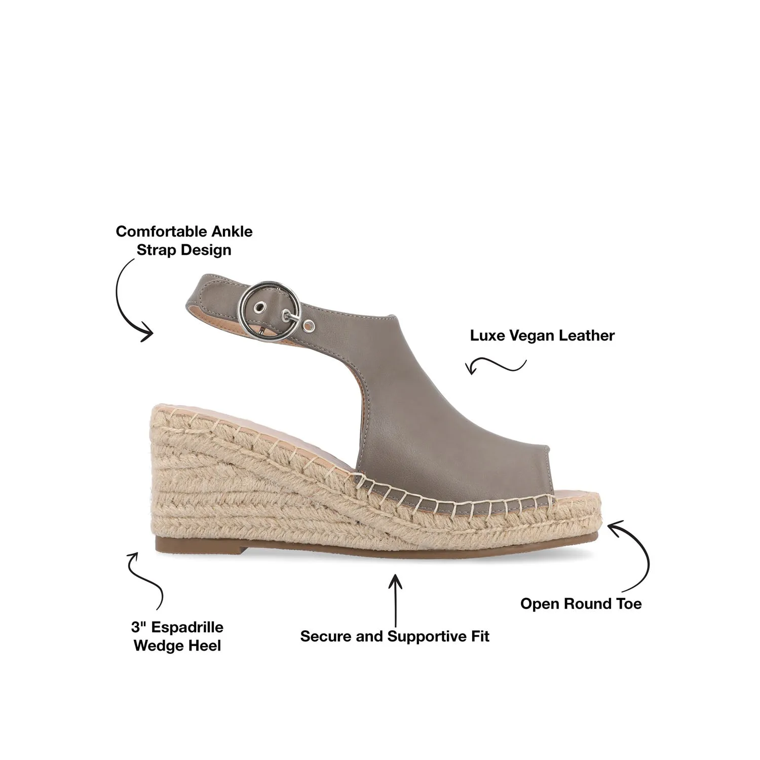 CREW ESPADRILLE WEDGE HEEL SANDALS IN WIDE fall step