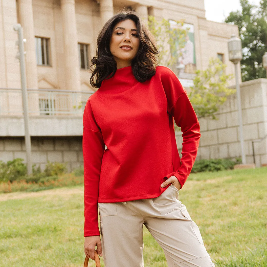 Crimson Cardiff Pullover layer safe
